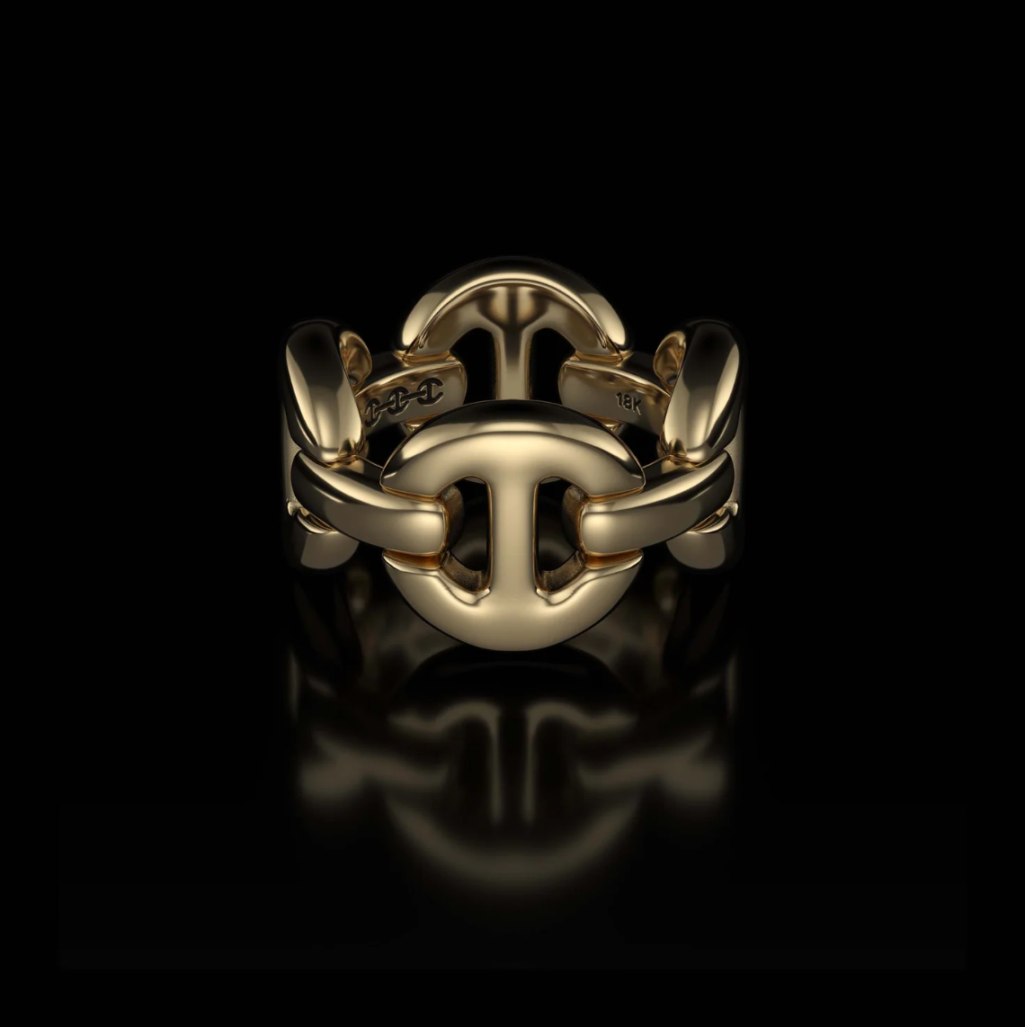 HB008 QUAD LINK - 18K GOLD