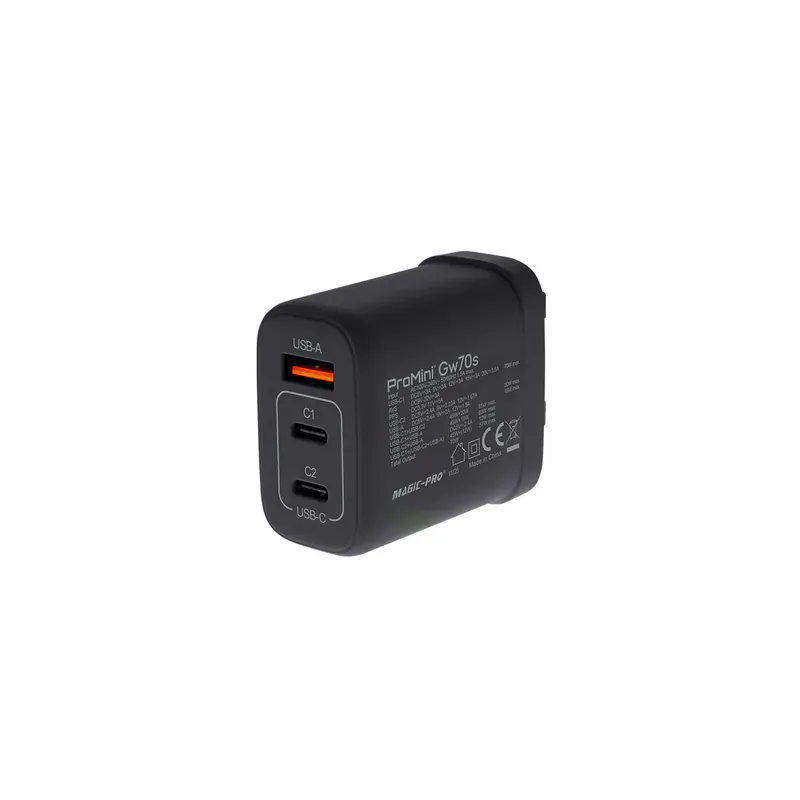 Magic-Pro ProMini Gw70s PD3.2 GaN 70W便攜插牆式快速充電器