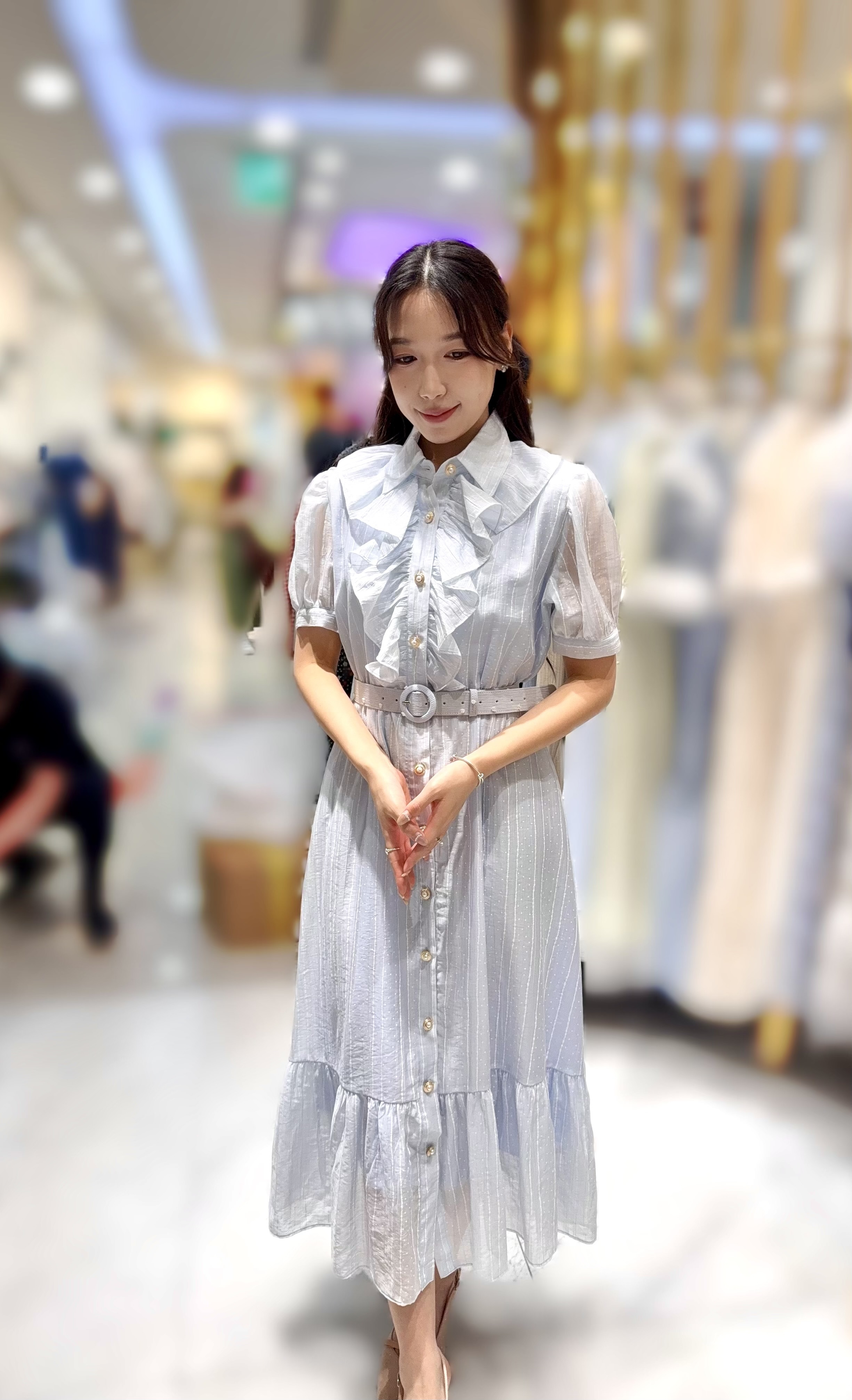 AD62   條子波點連身裙  胸43  腰40  HIP48 長48 $999   [一口價]