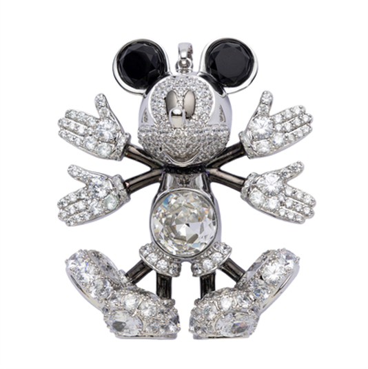 ACC-CCG0507-063 Snowangel Mickey Pendant in Silver,White(CT-CJ-MICKEY-WHT_WHT) (A62)
