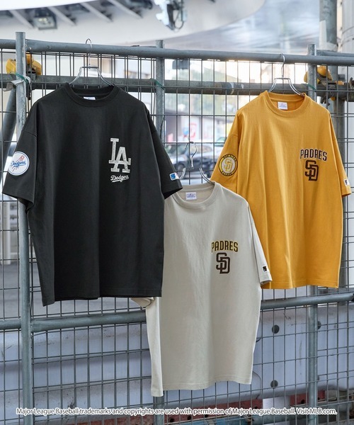 <限時大特價>MLB 美國職棒大聯盟 客製 刺繡 補丁 大廓形短袖T恤 SC577