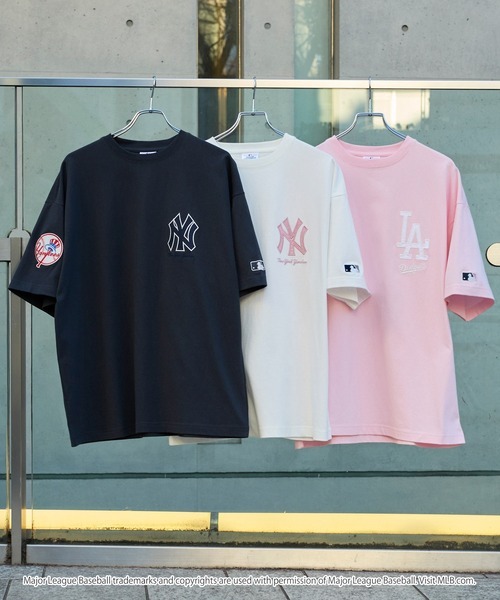 <限時大特價>MLB 美國職棒大聯盟 客製 刺繡 補丁 大廓形短袖T恤 SC577