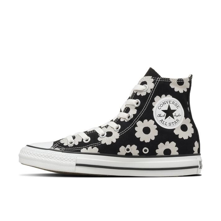 Converse AS Flowerprint HI 日本限定 黑色 花花 高筒 帆布鞋 31318120