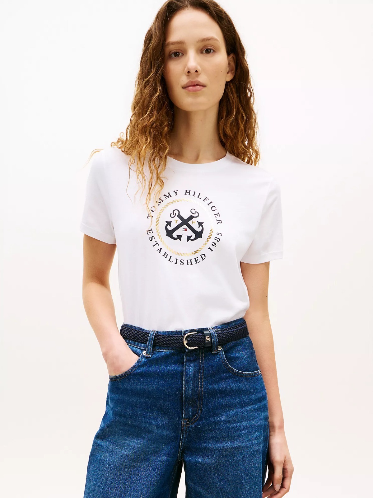 OBS457 Tommy Hilfiger TH Anchor Logo 女裝Tee