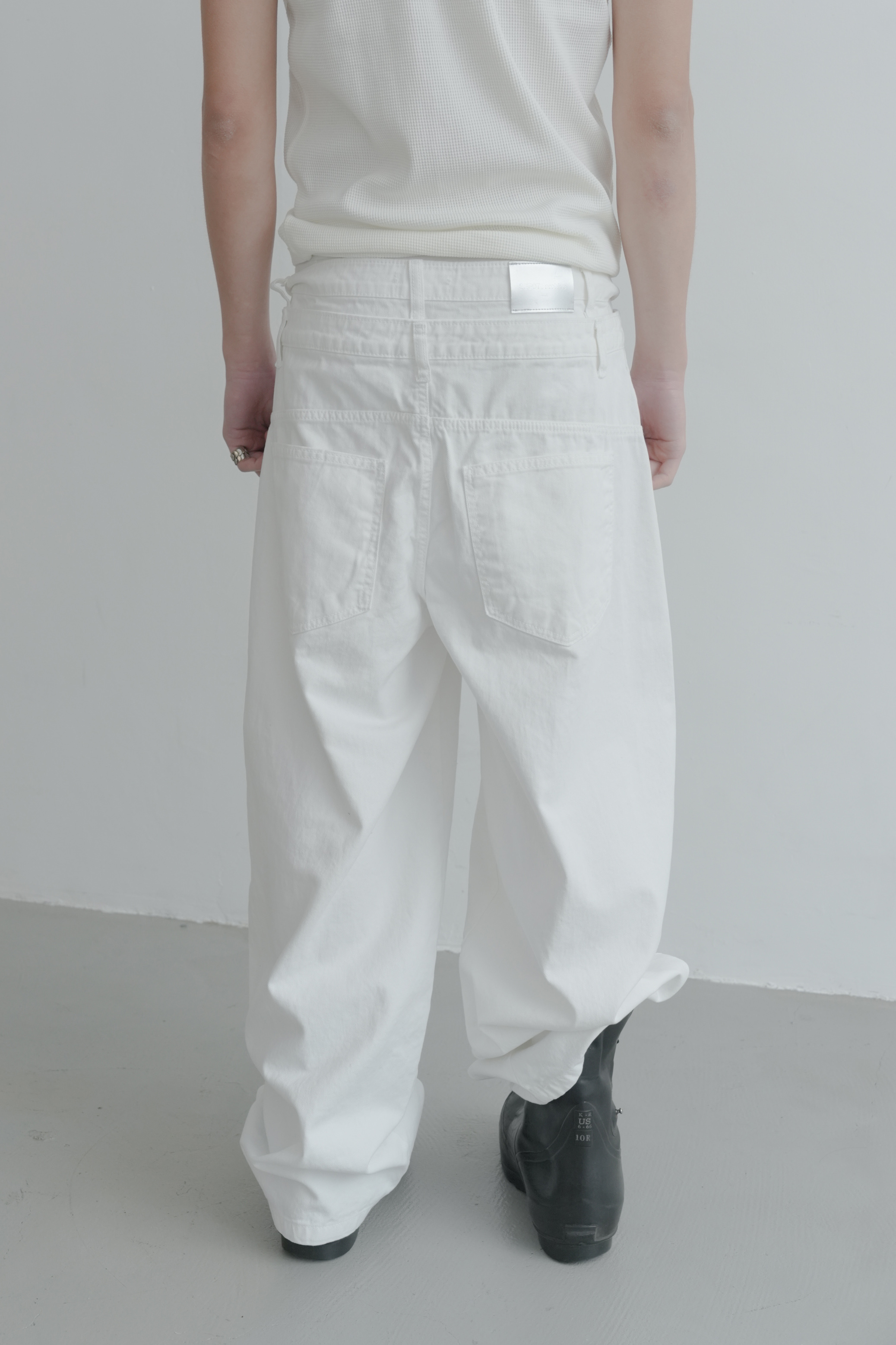 【unisex】layered core wide pants #長褲