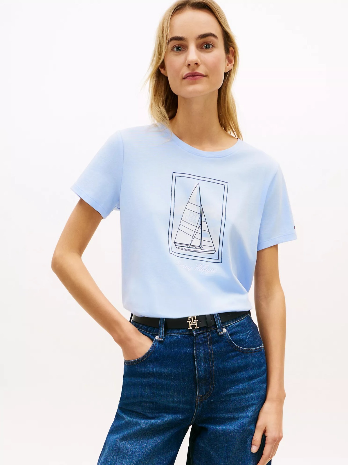 OBS458 Tommy Hilfiger Sailboat Graphic 女裝Tee