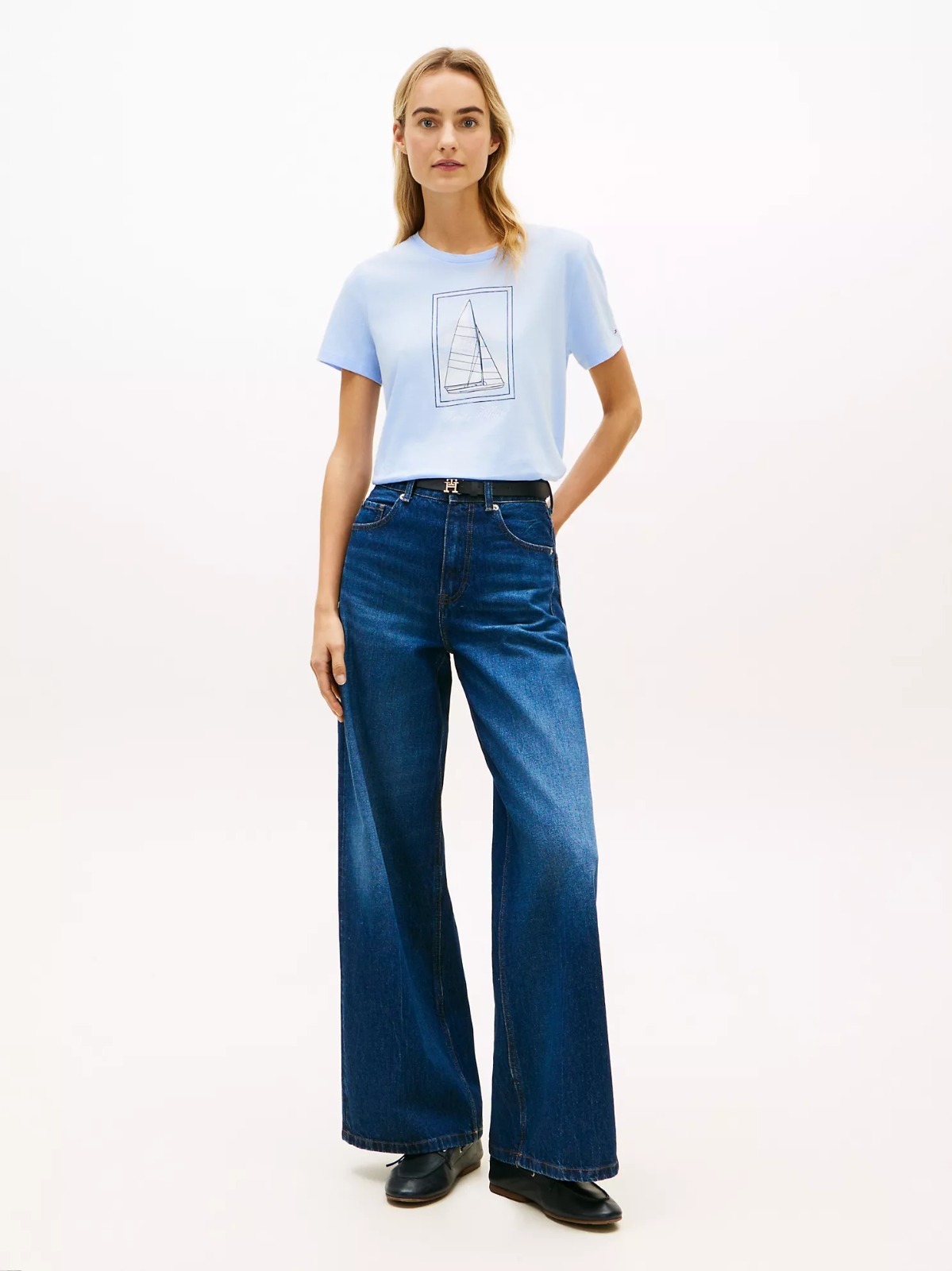OBS458 Tommy Hilfiger Sailboat Graphic 女裝Tee