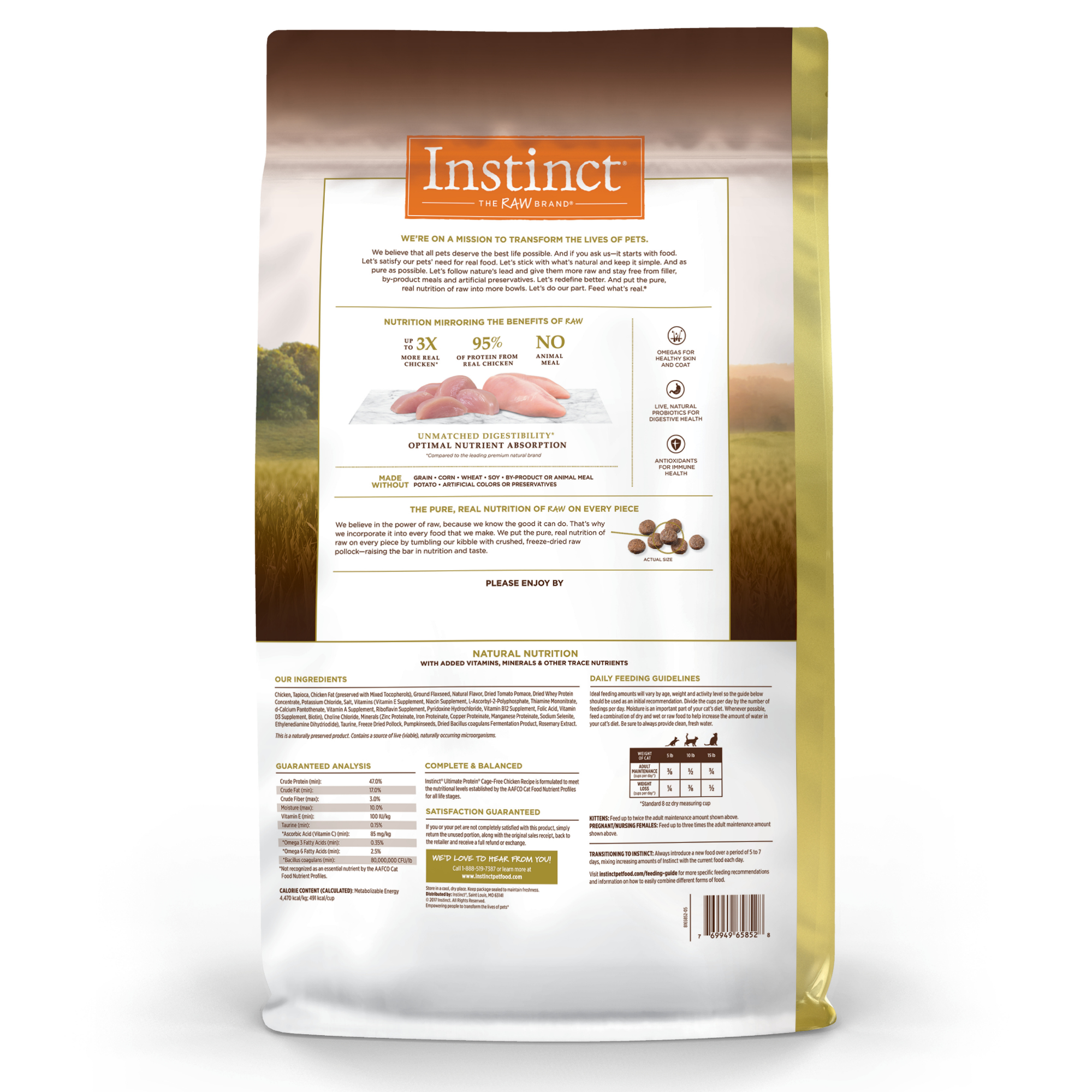 Instinct 頂級蛋白質貓糧| 雞肉| 10 lb