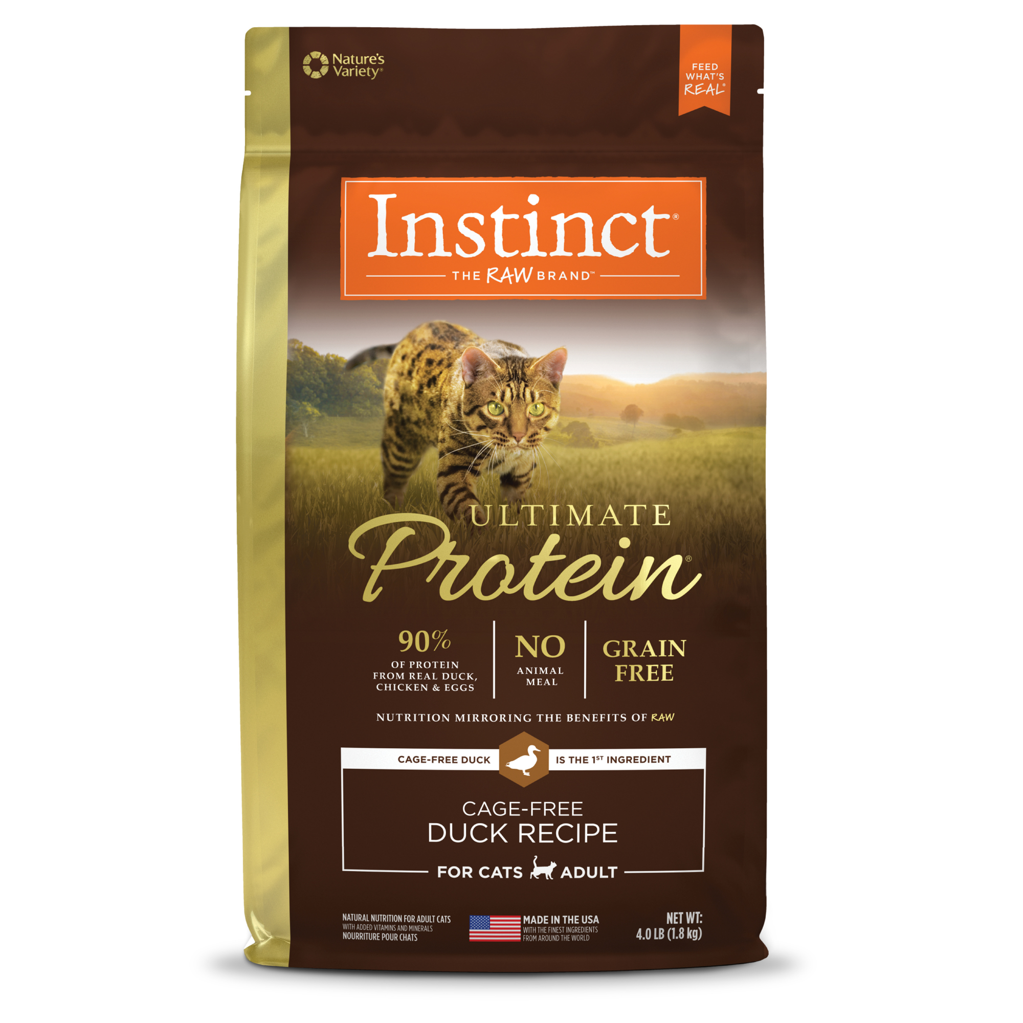 Instinct 頂級蛋白質貓糧| 鴨肉| 4lb