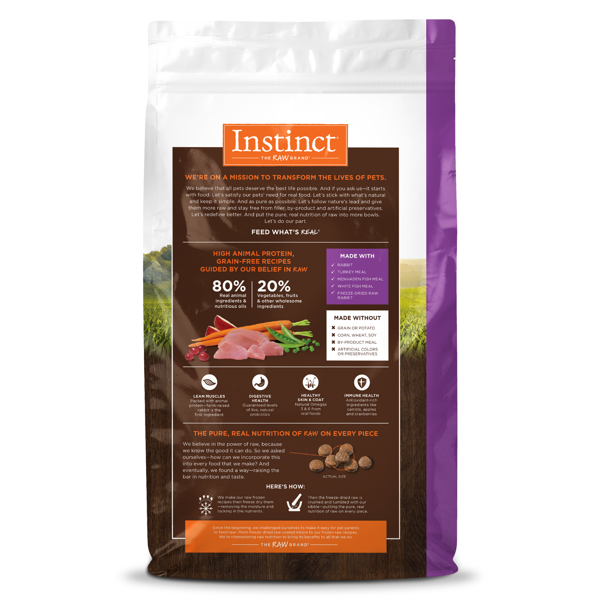 Instinct 經典無穀物貓糧| 兔肉| 10 lb
