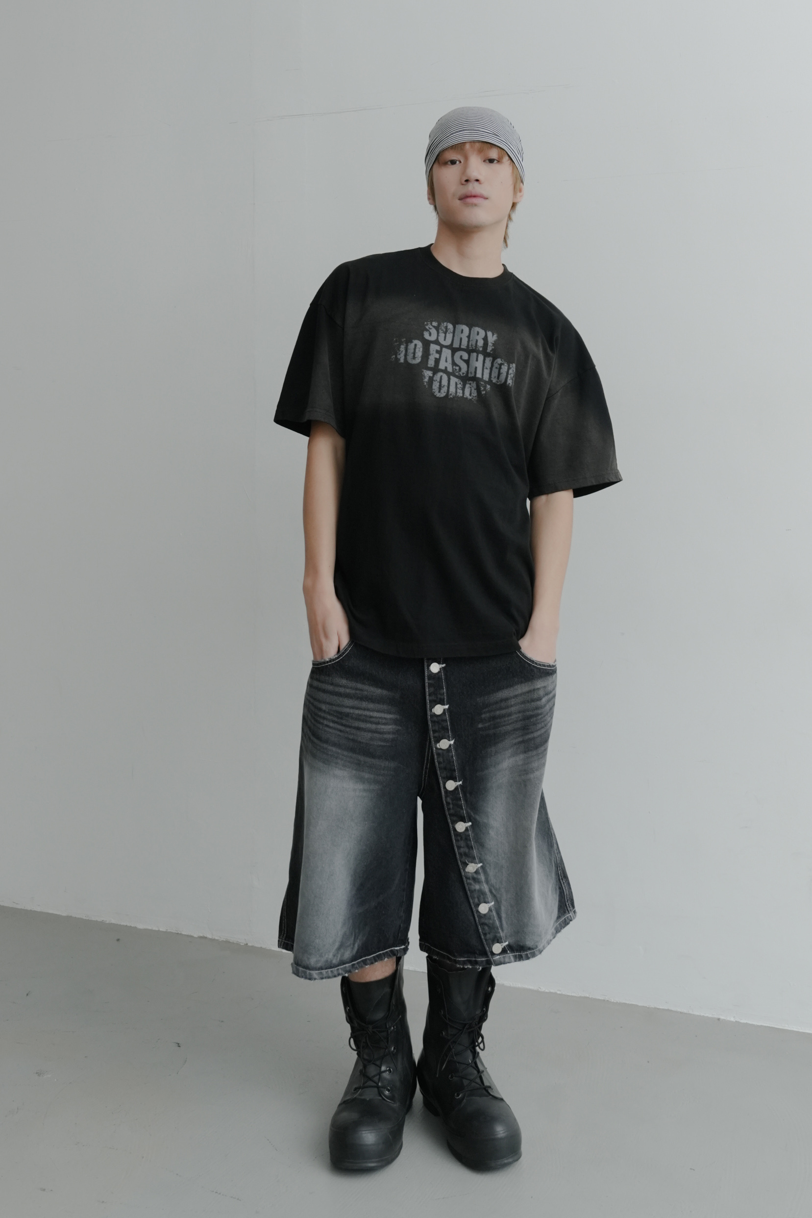bermuda qq denim #五分褲