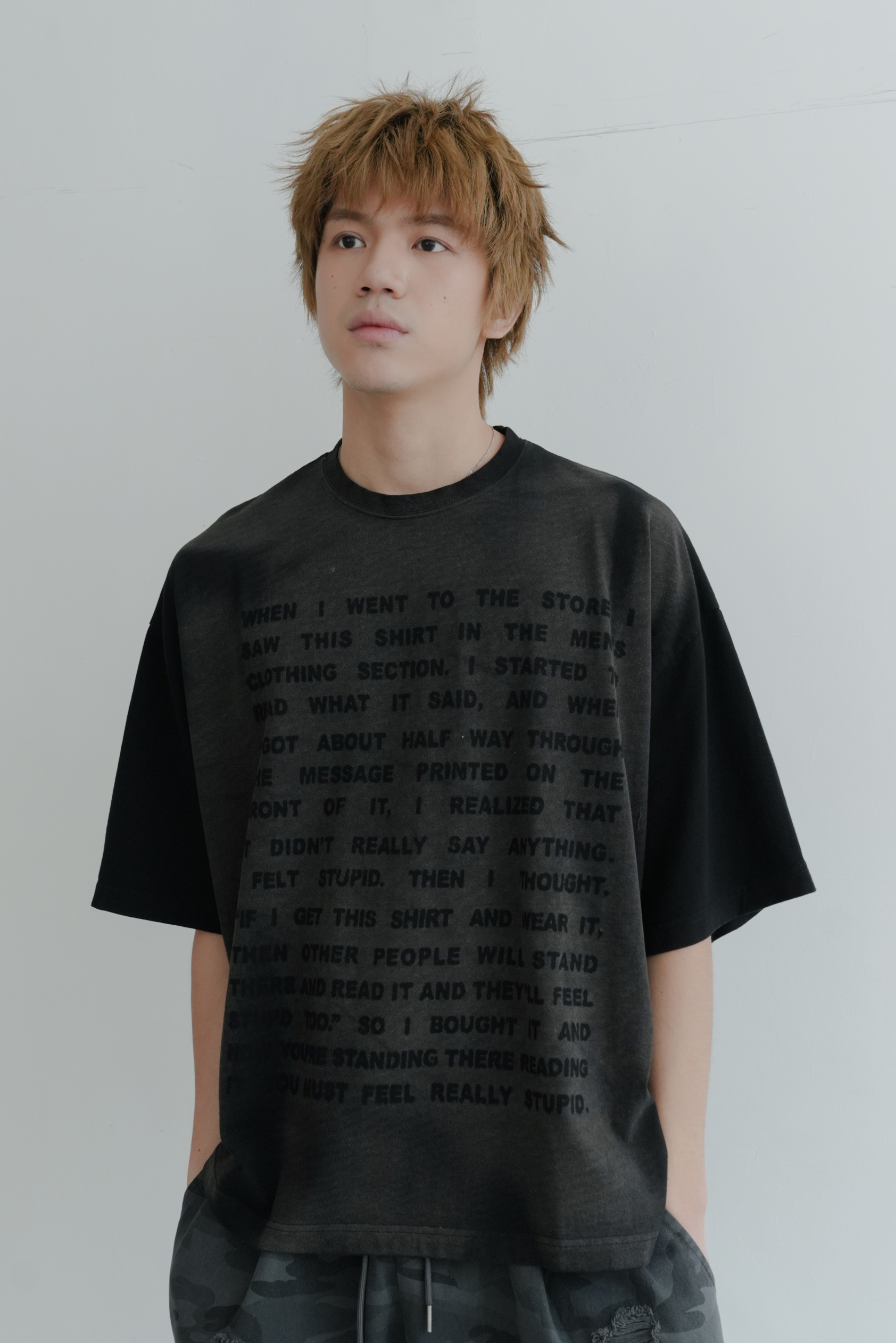 bold line short sleeve tee #上衣