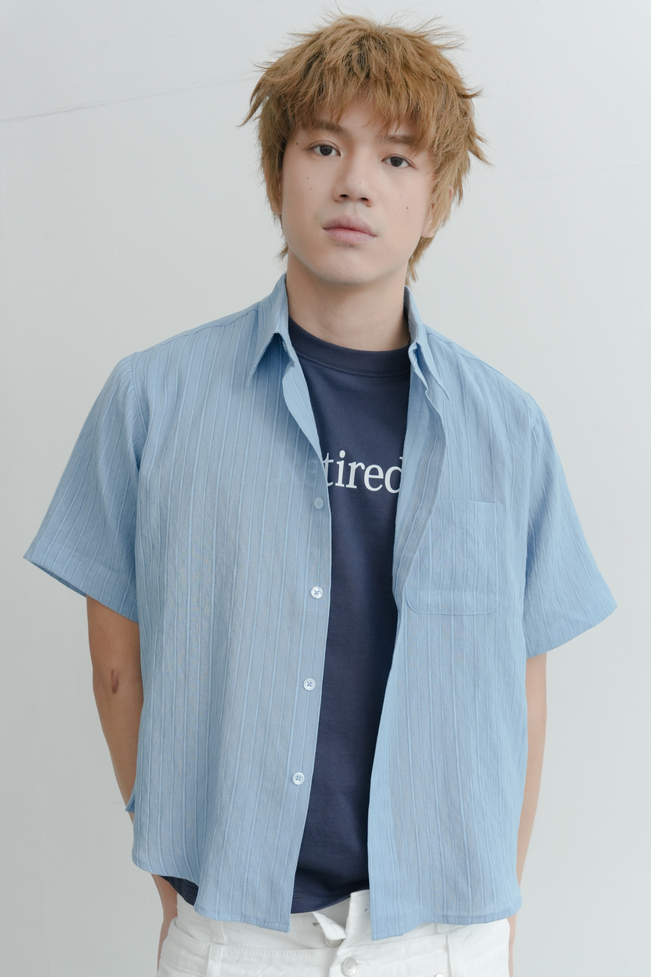 eli stripe short sleeve shirt #襯衫
