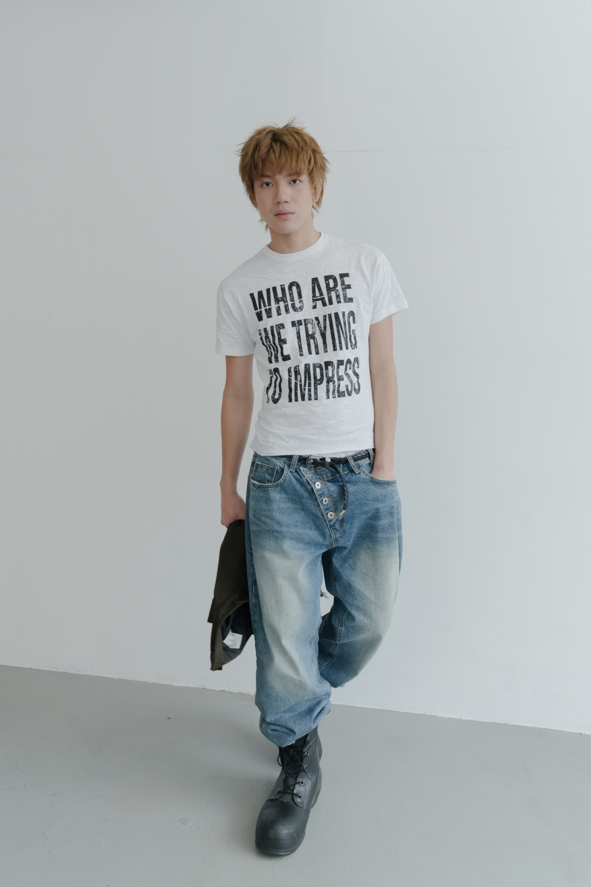 impress slub t-shirt #上衣