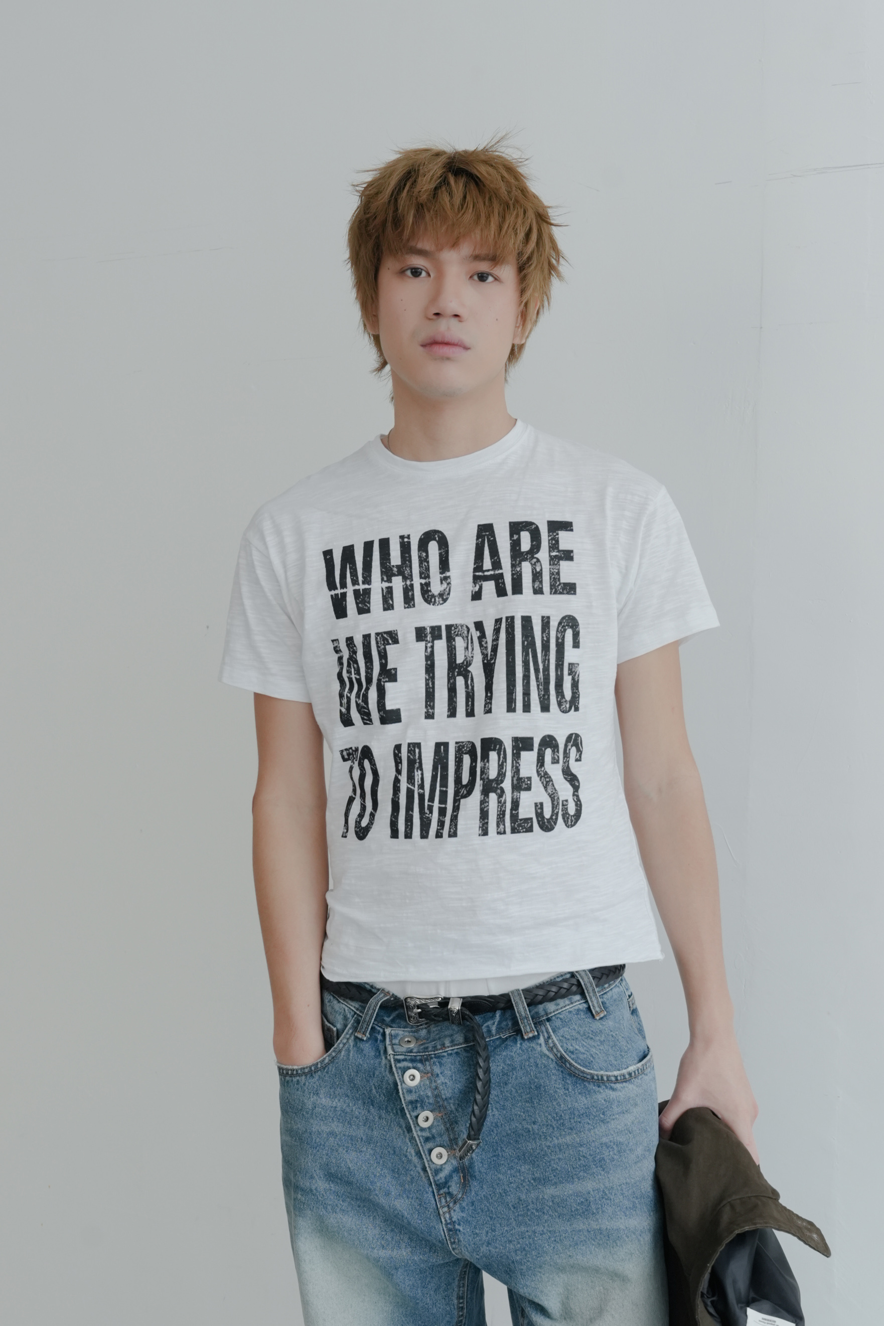 impress slub t-shirt #上衣