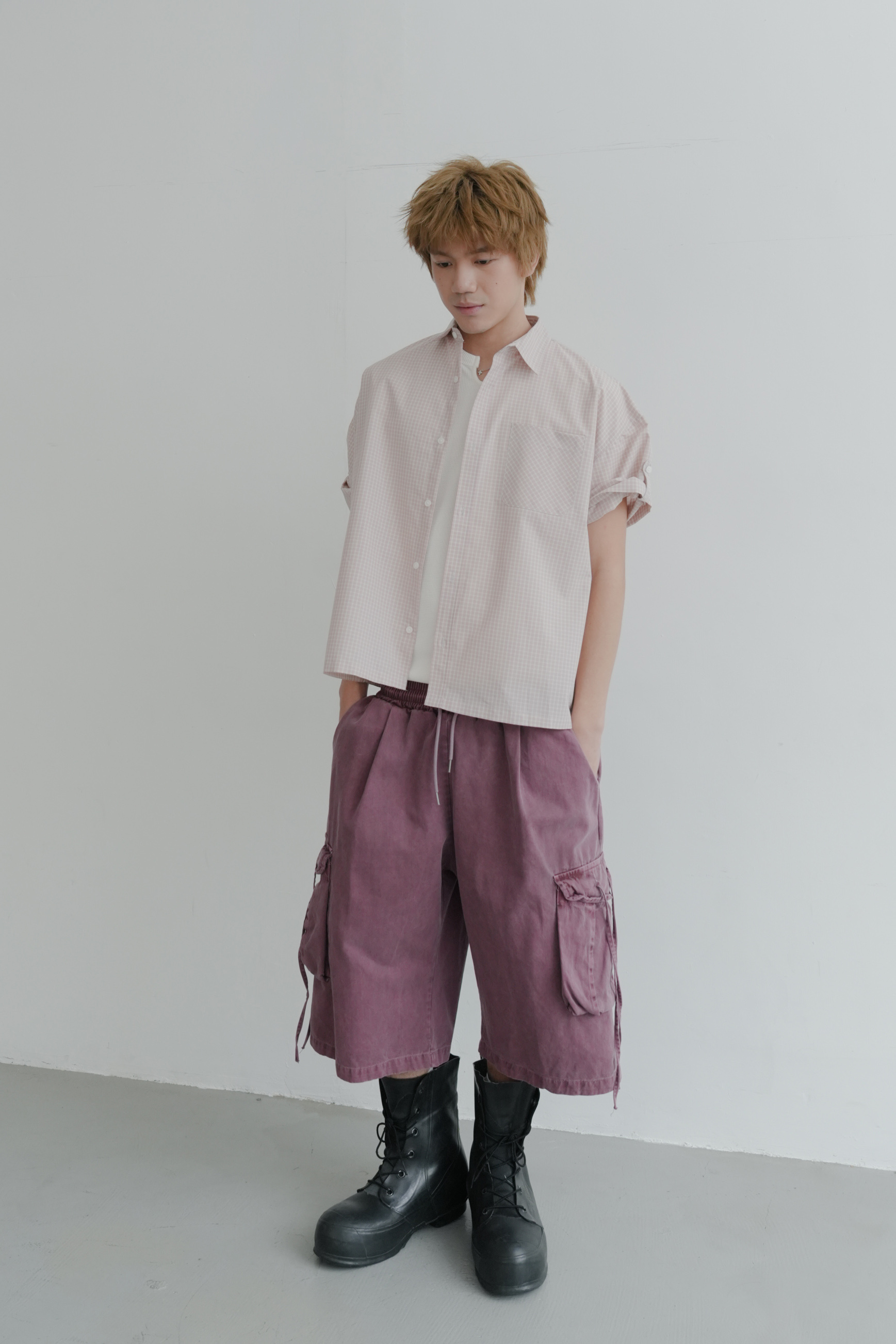 intarope pigment bermuda pants #五分褲