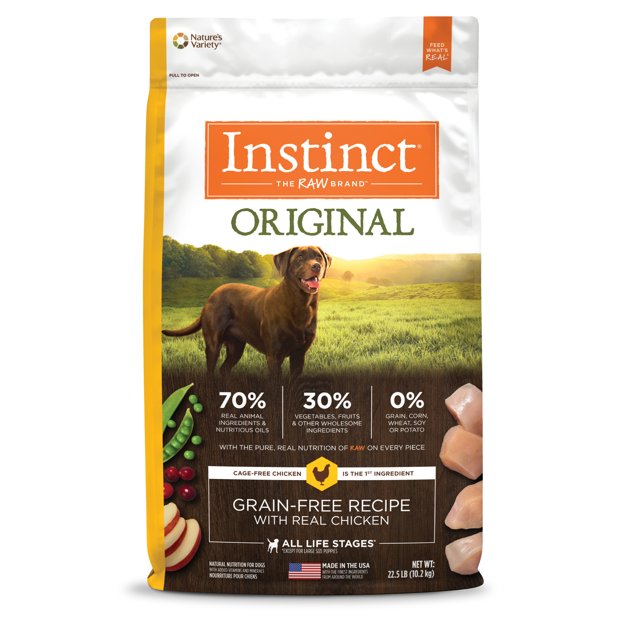 Instinct 經典無穀物狗糧| 雞肉| 22.5 lb