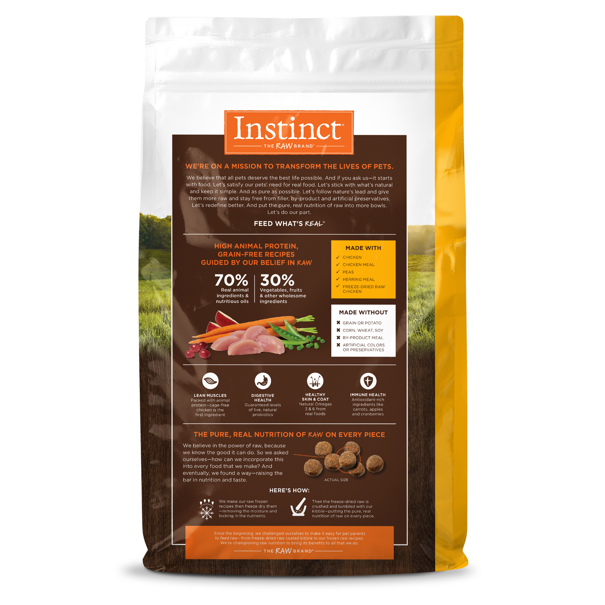 Instinct 經典無穀物狗糧| 雞肉| 22.5 lb