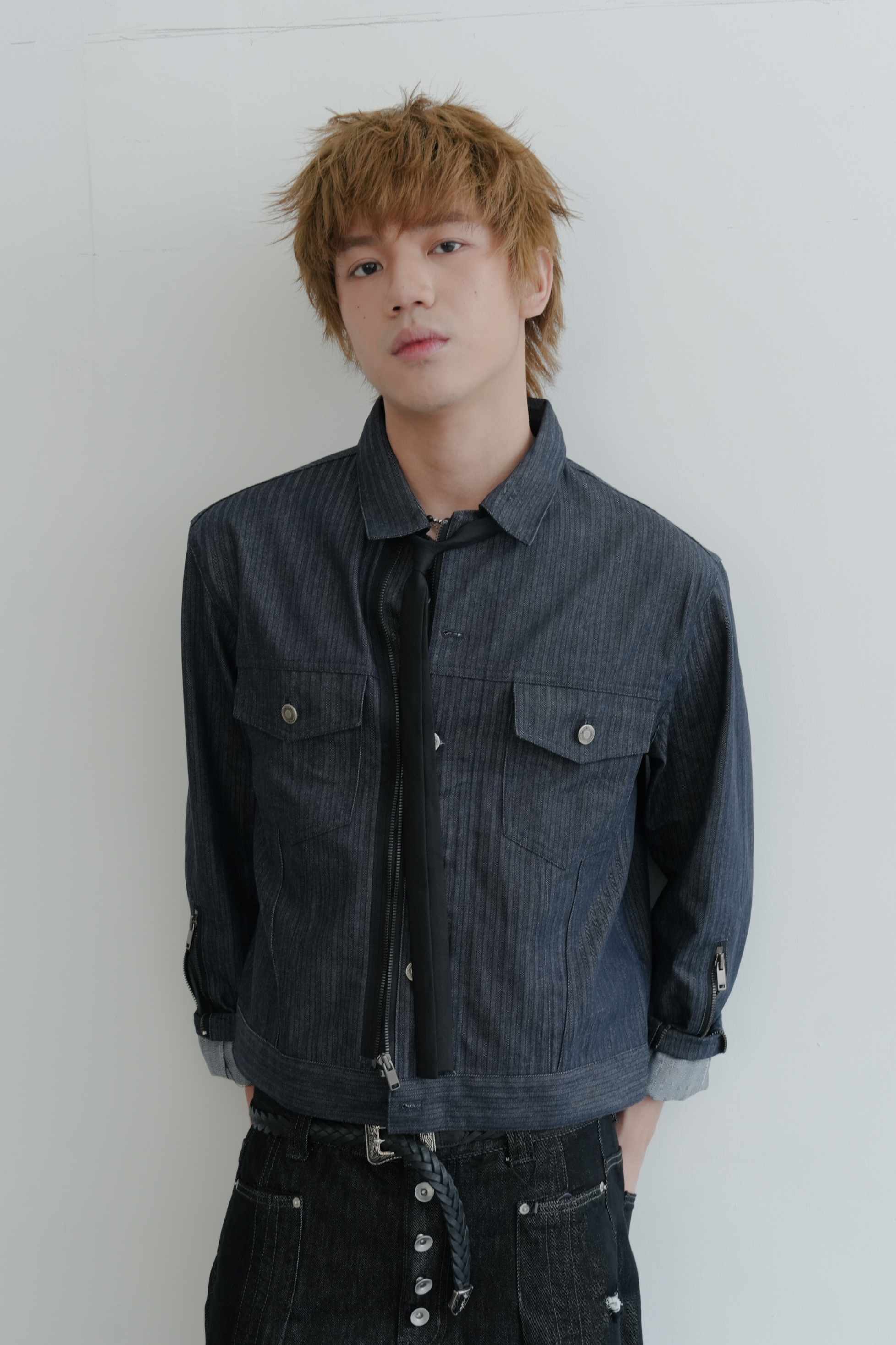 non fade denim trucker jacket #外套