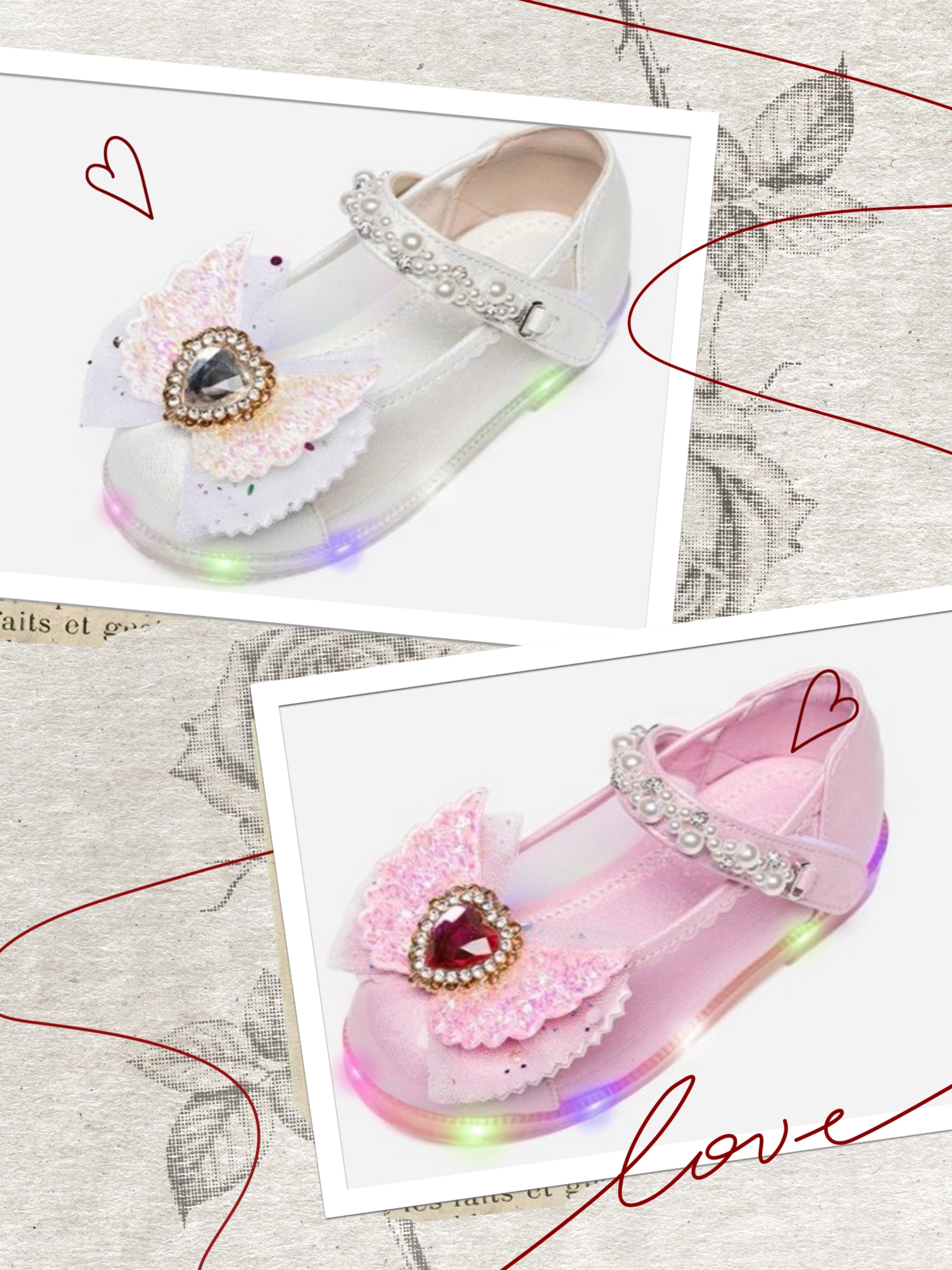 La Stella Pearl Bow Princess Shoes