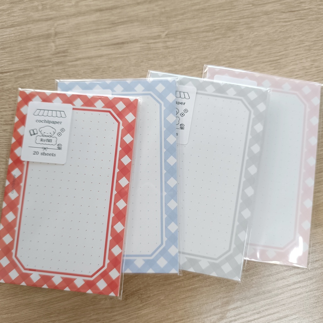 日本cochipaper．M6便簽活頁紙 點點八角 共四款