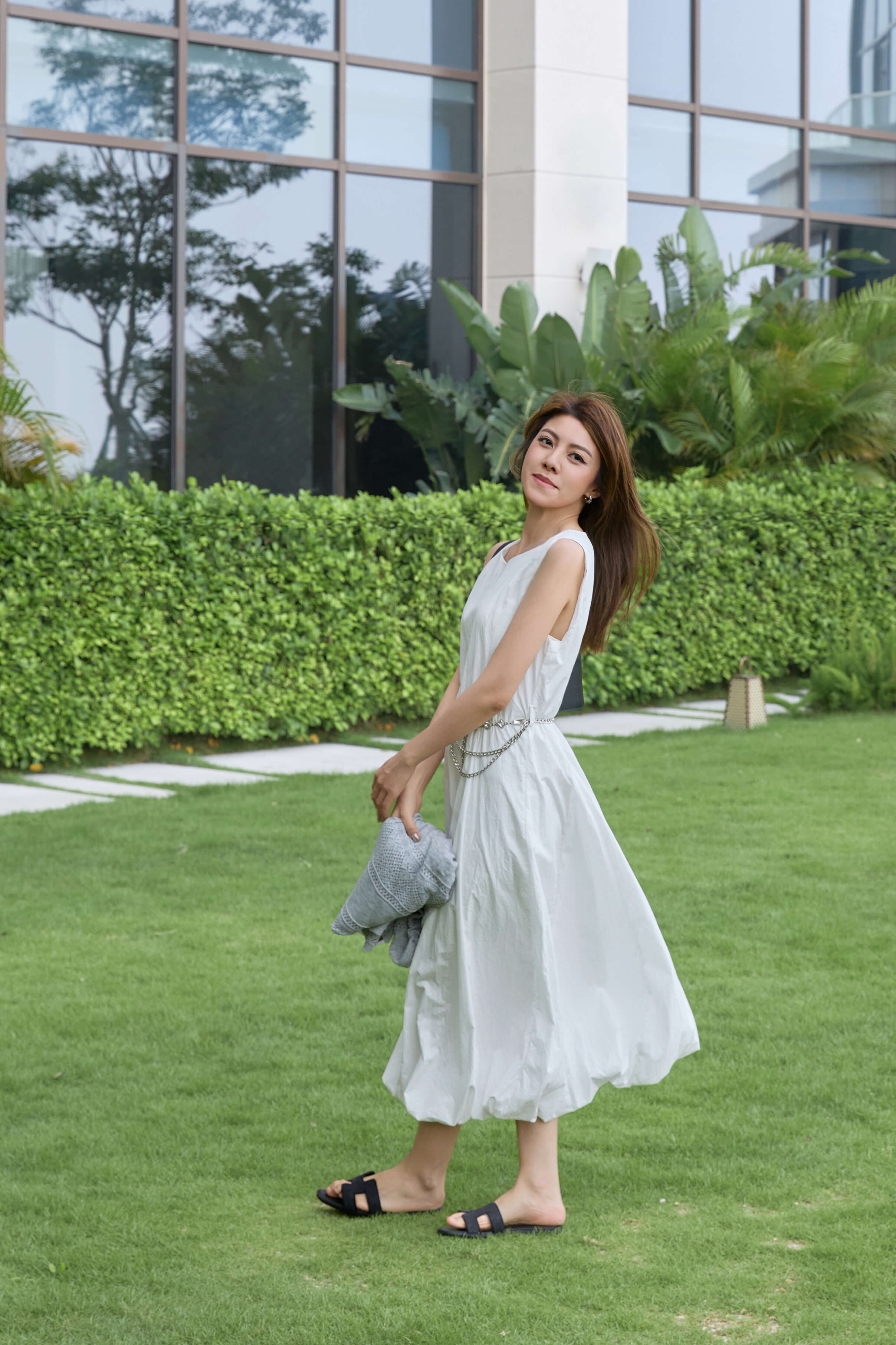 Bubble Hem Midi Dress_DS265L18