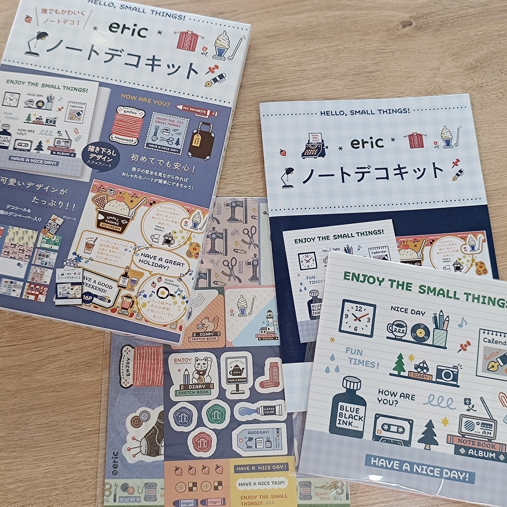 日本Komamono x Eric．筆記本素材包套組