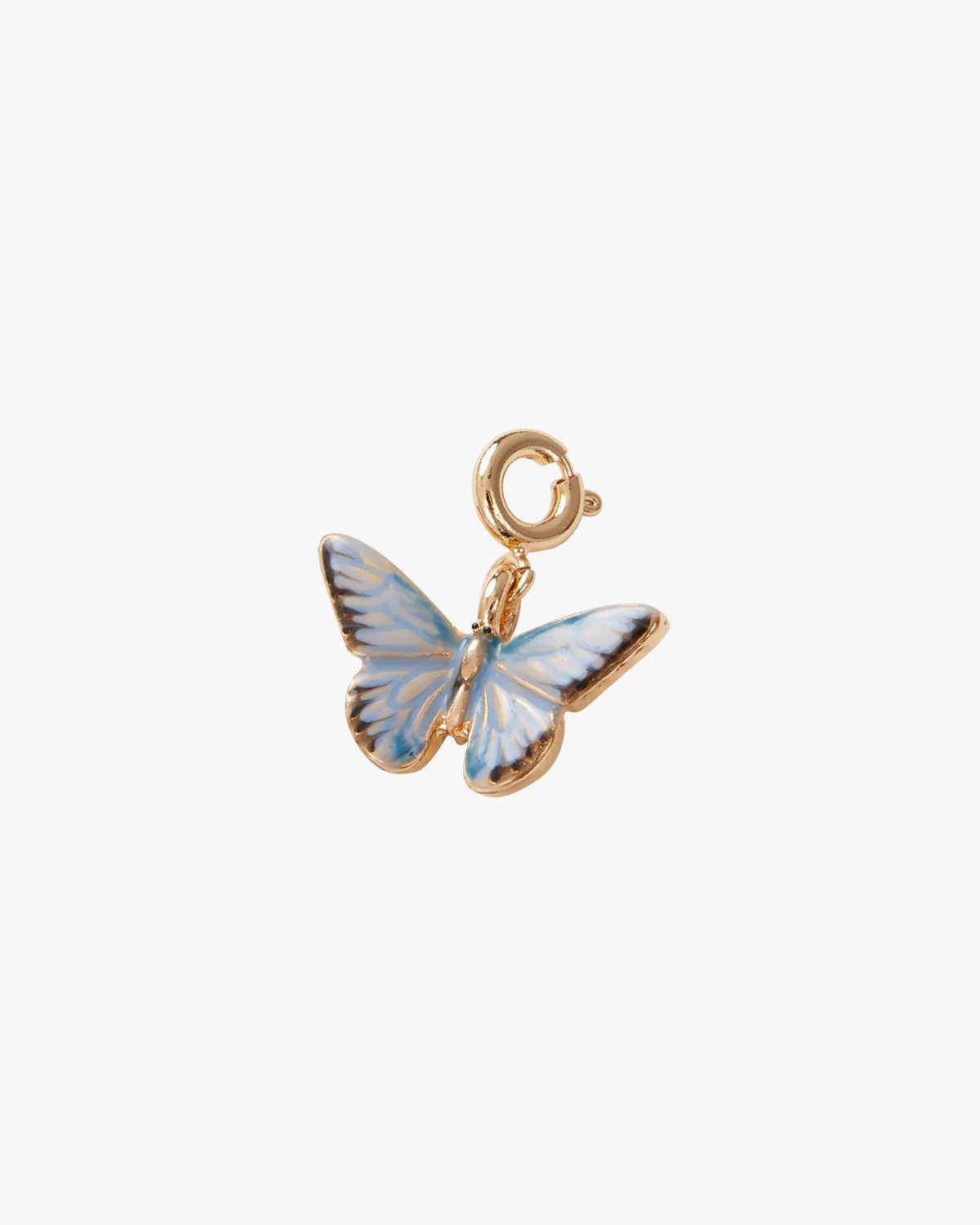 英國代購 -FABLE ENGLAND Enamel Blue Butterfly Charm