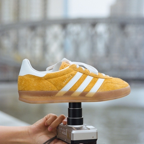 Adidas 愛迪達 Gazelle Indoor W HQ8716 女 休閒鞋 復古 麂皮 流行 黃