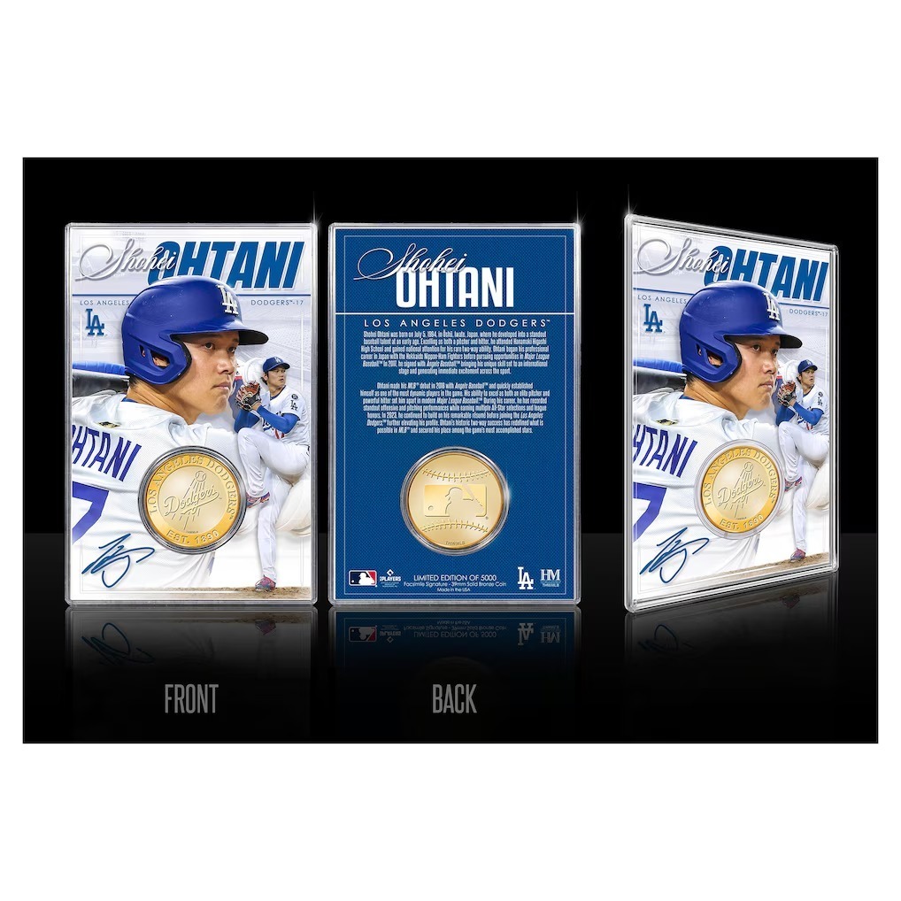 MLB金幣 Shohei Ohtani 洛杉磯道奇 金幣 壓克力 展示 立牌 The Highland Mint 官方授權