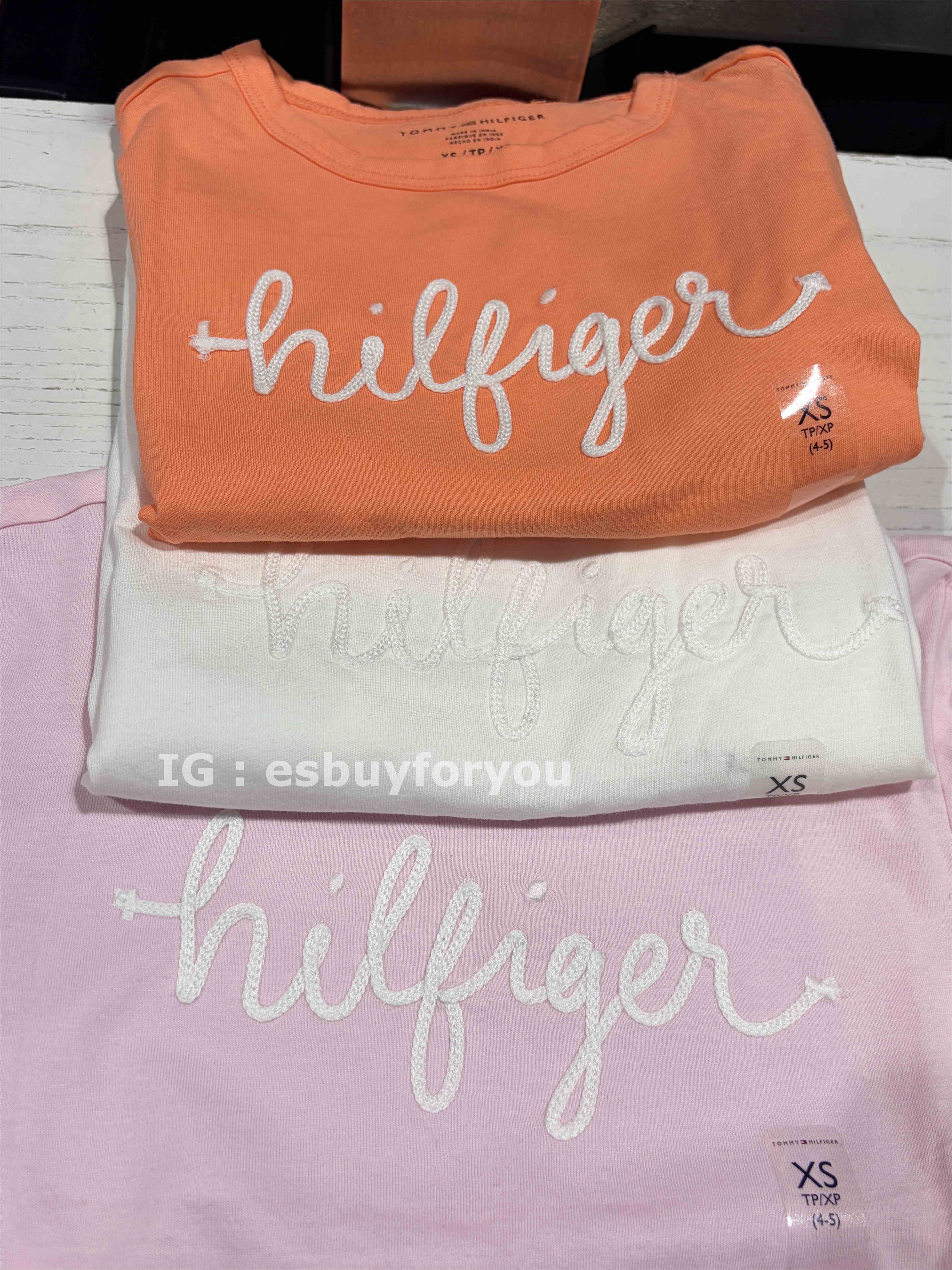 TOMMY 女童 打結造型設計 短TEE (3色)