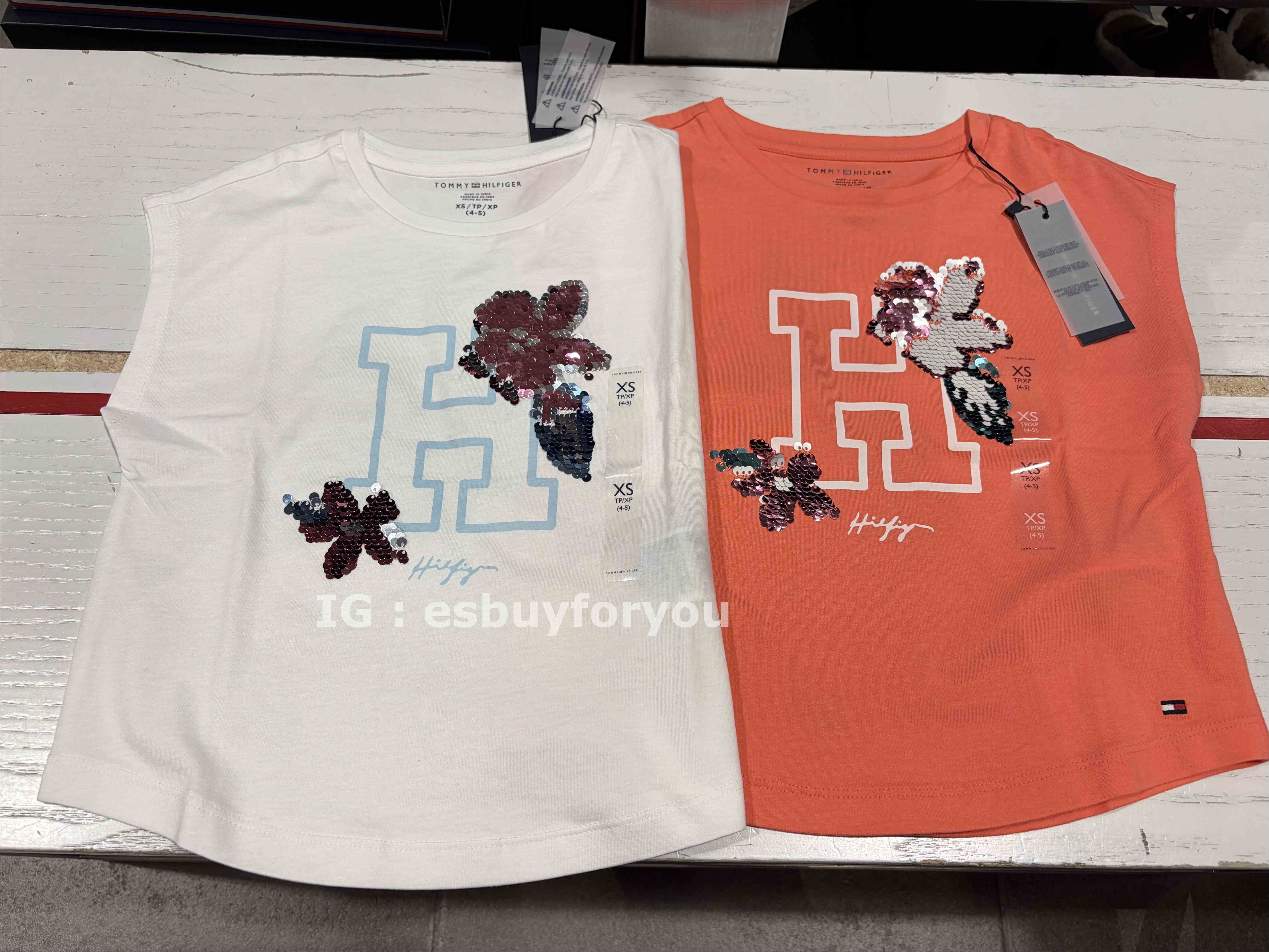 TOMMY 女童 H字樣 背心 (2色)