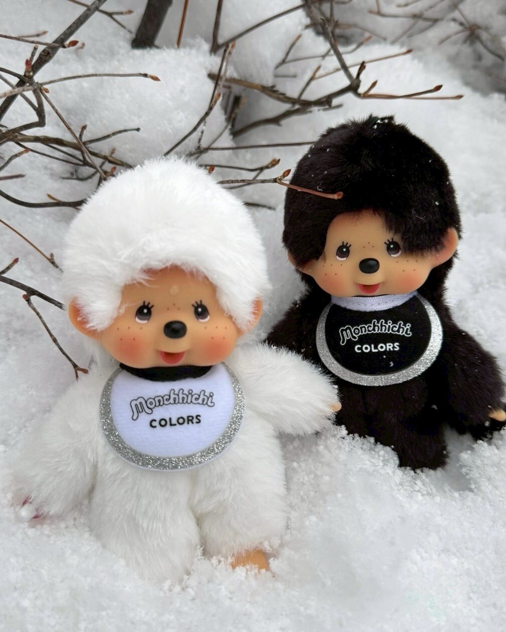 【日本限時連線代購】Monchhichi COLORS 黑白系列 蒙奇奇吊飾 兩色
