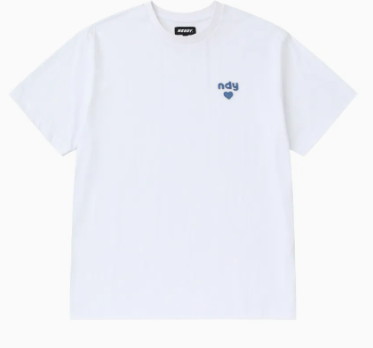 EF23-24 Nerdy Denim Heart Logo Short Sleeve T-Shirt