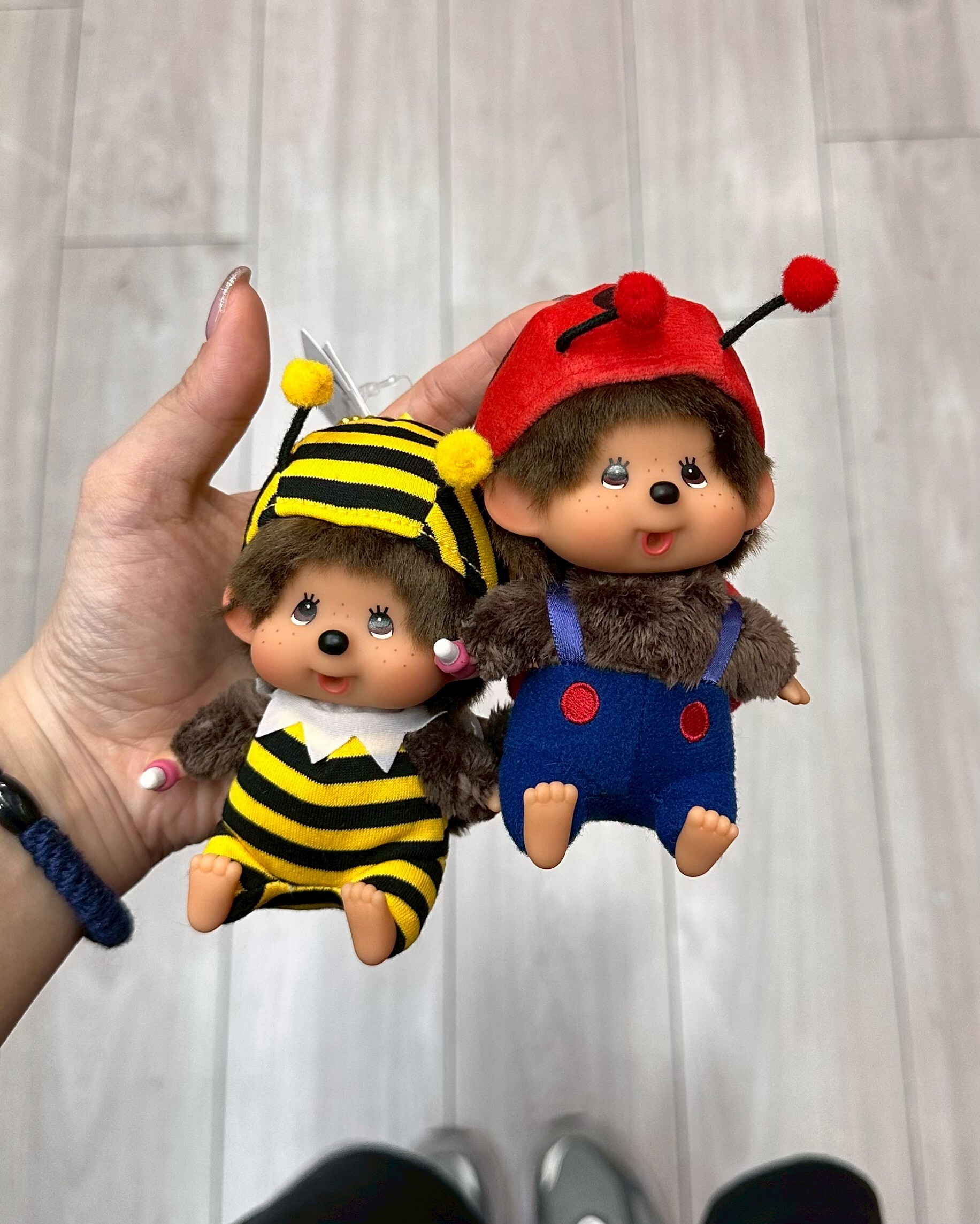 【日本限時連線代購】Monchhichi COLORS 蒙奇奇 蜜蜂 飄蟲造型吊飾