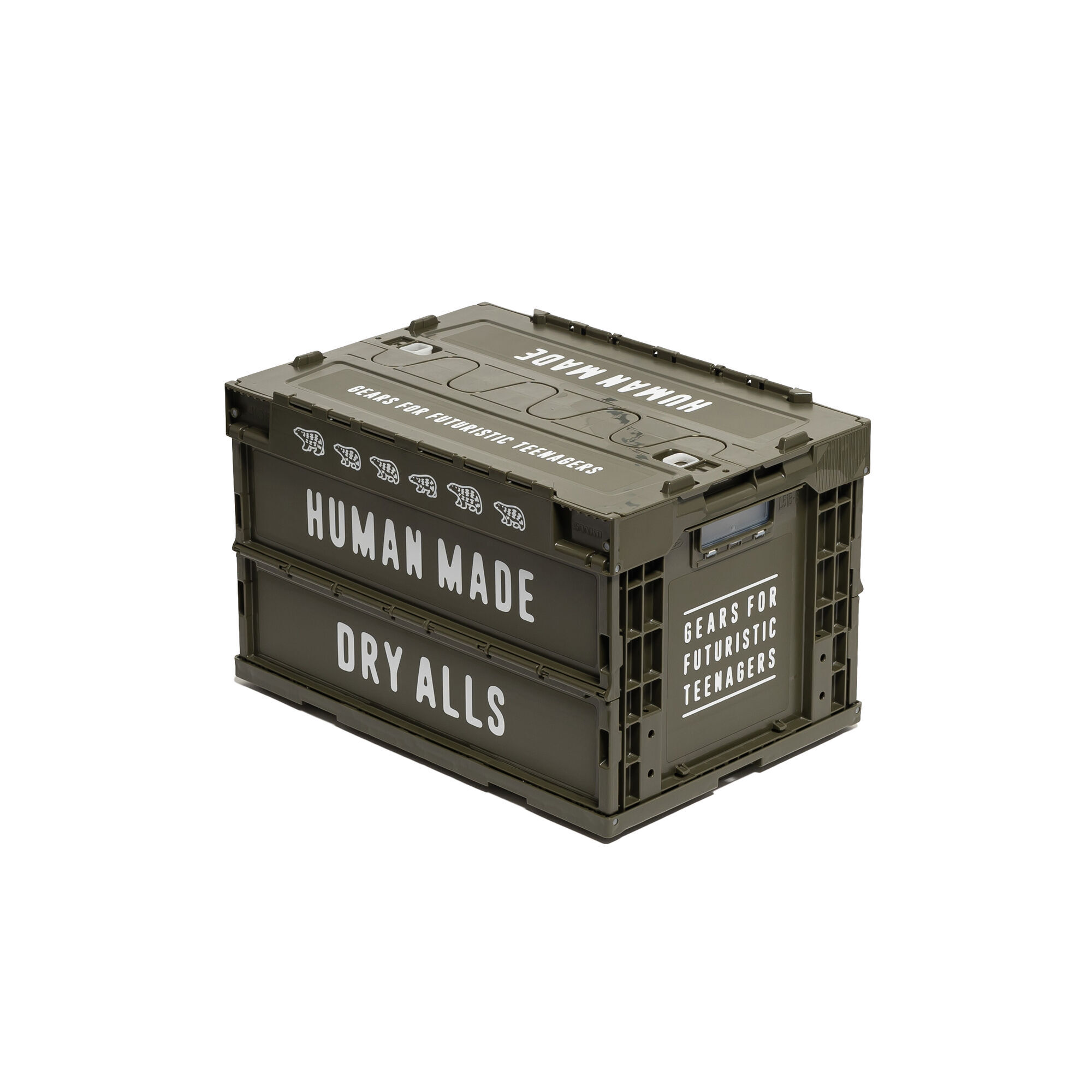 預購┃HUMAN MADE CONTAINER 50L 可摺疊 多功能 收納箱 軍綠色