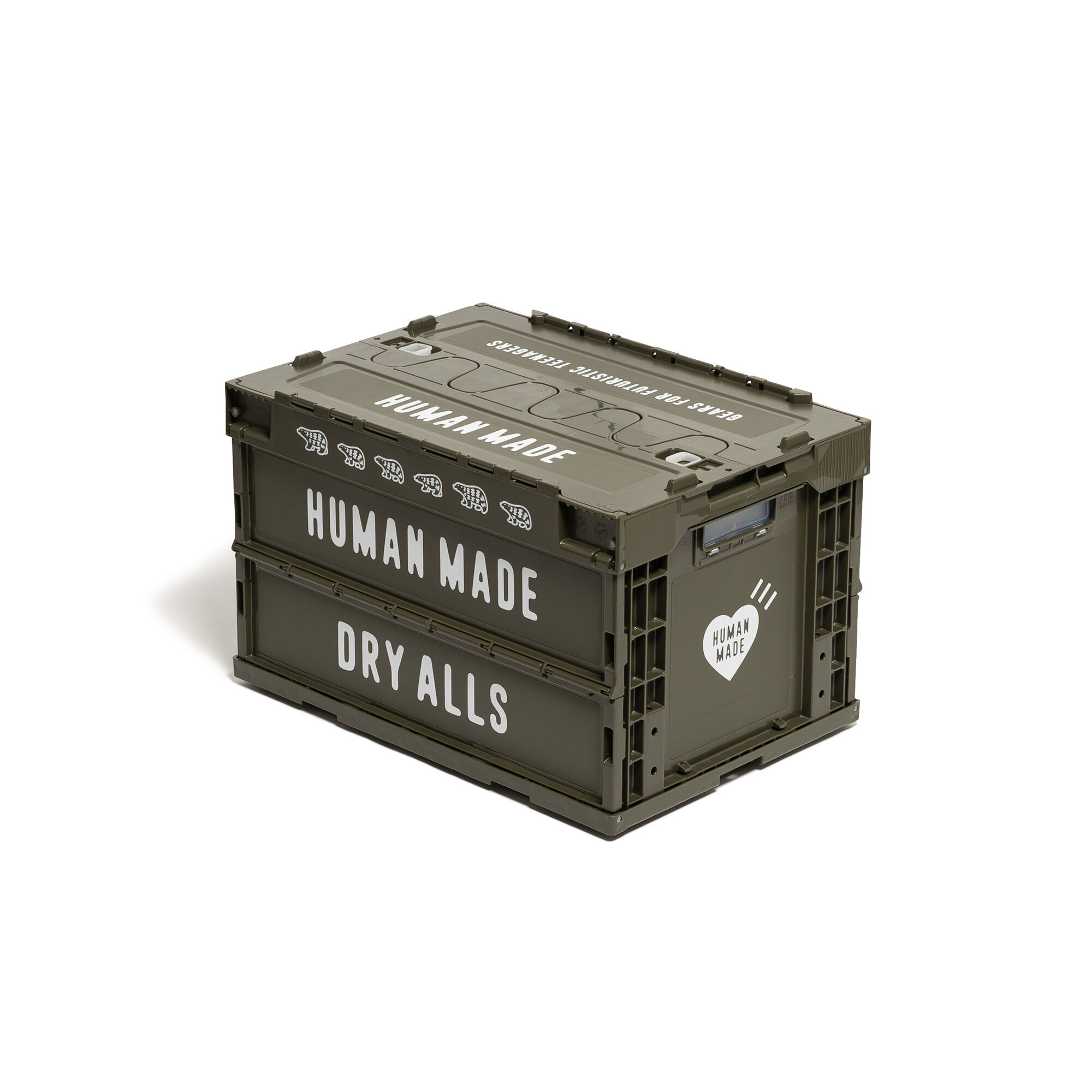 預購┃HUMAN MADE CONTAINER 50L 可摺疊 多功能 收納箱 軍綠色