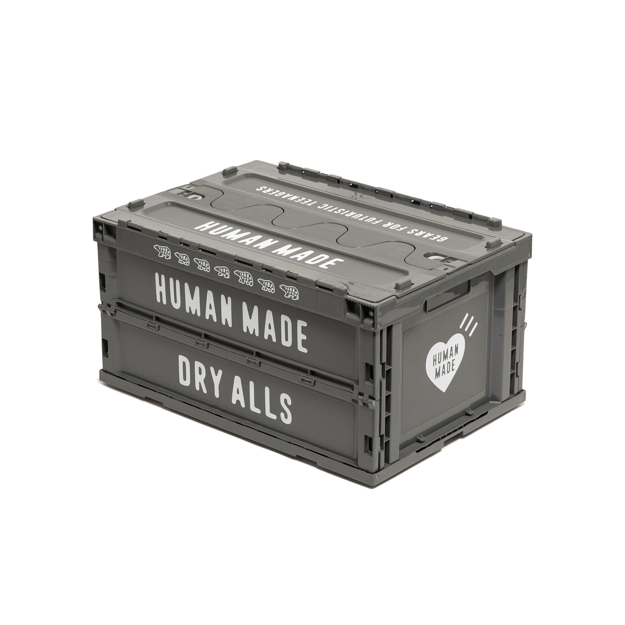 預購┃HUMAN MADE CONTAINER 74L 摺疊 多功能 收納箱 灰色