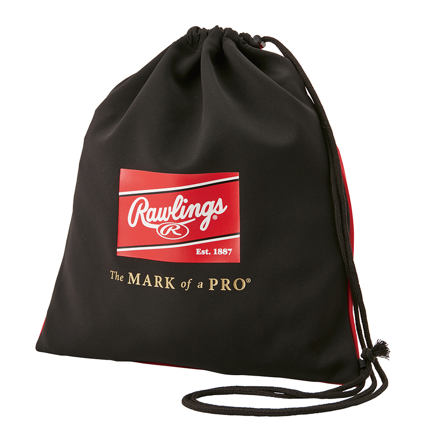 RAWLINGS グラブ袋 メンテナンス用品 EAC14S05 ブラック×レッド