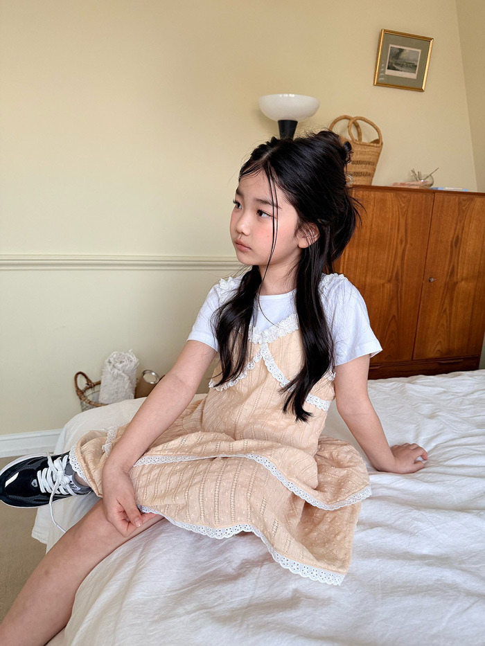 正韓夏CCOMMA 兩色奶油蛋糕洋裝