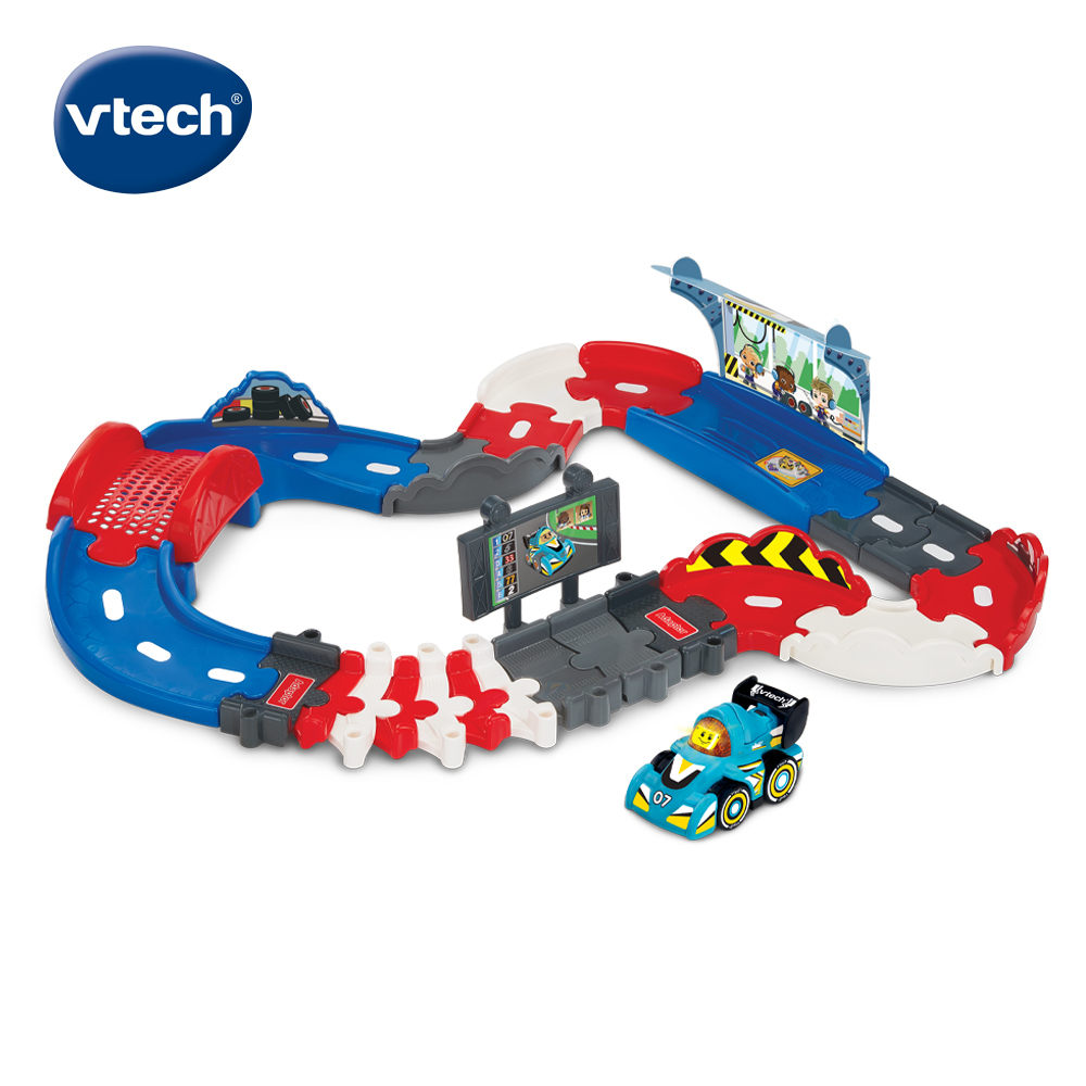 Vtech 聲光城市嘟嘟車-小小賽車軌道組