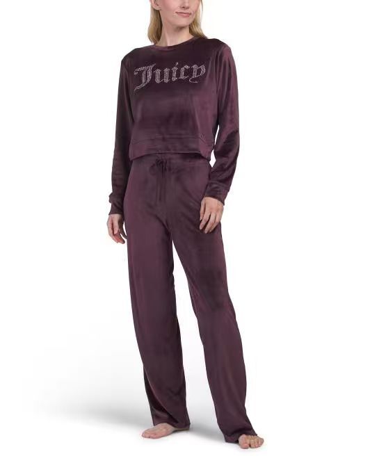 【預購】JUICY COUTURE H050817 絲絨圓領居家休閒服套裝