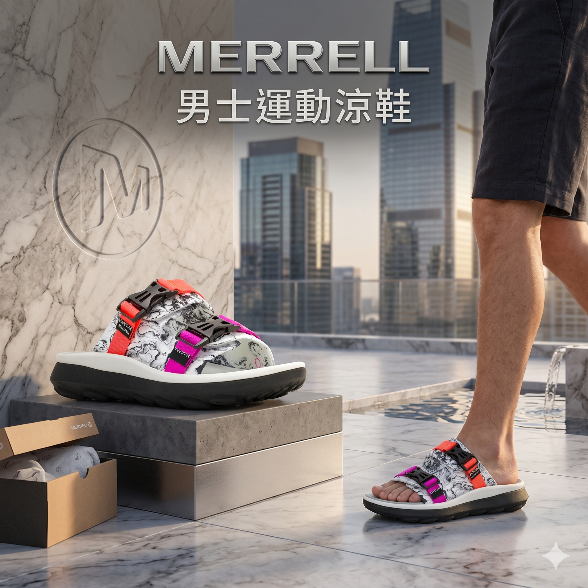 【預購】MERRELL H050810 男士運動涼鞋