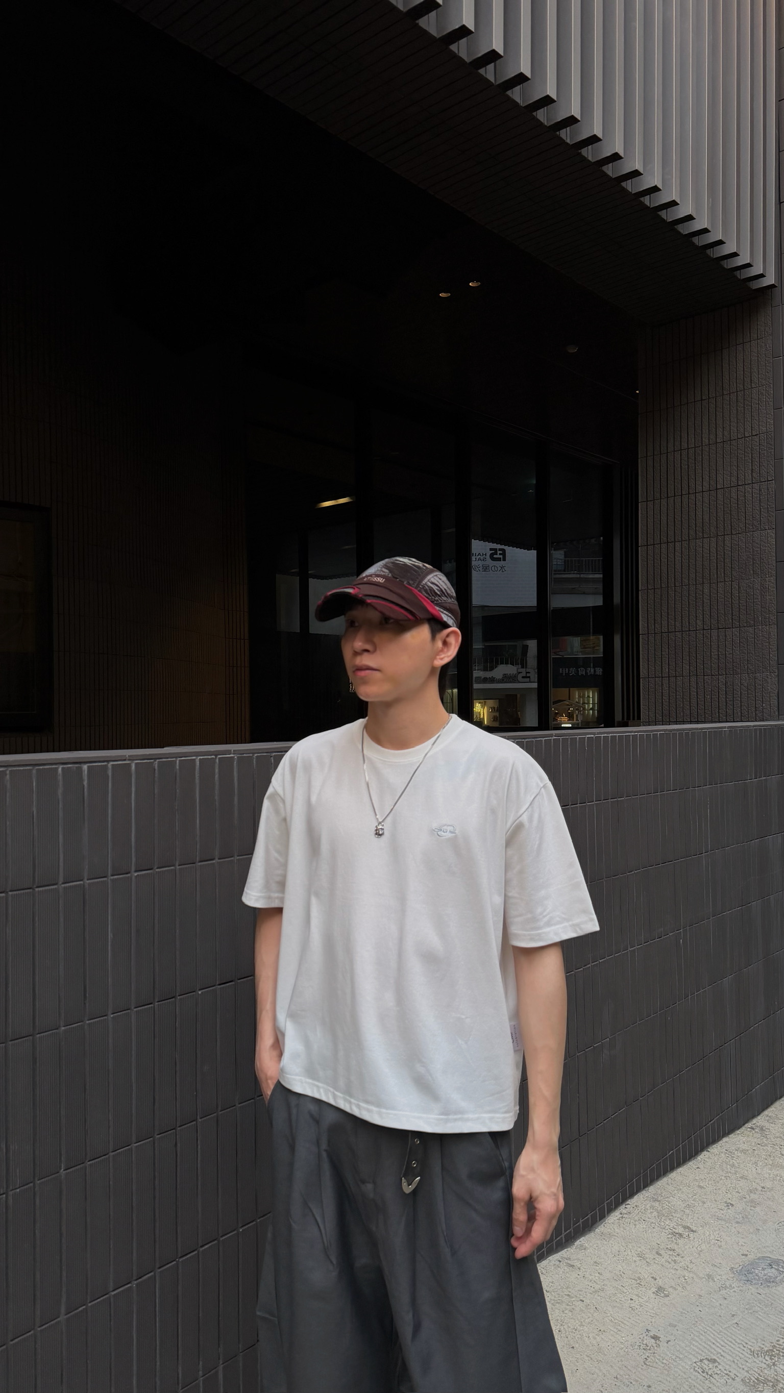 CMF 電繡 Boxy短寬 T shirt ( M/L )