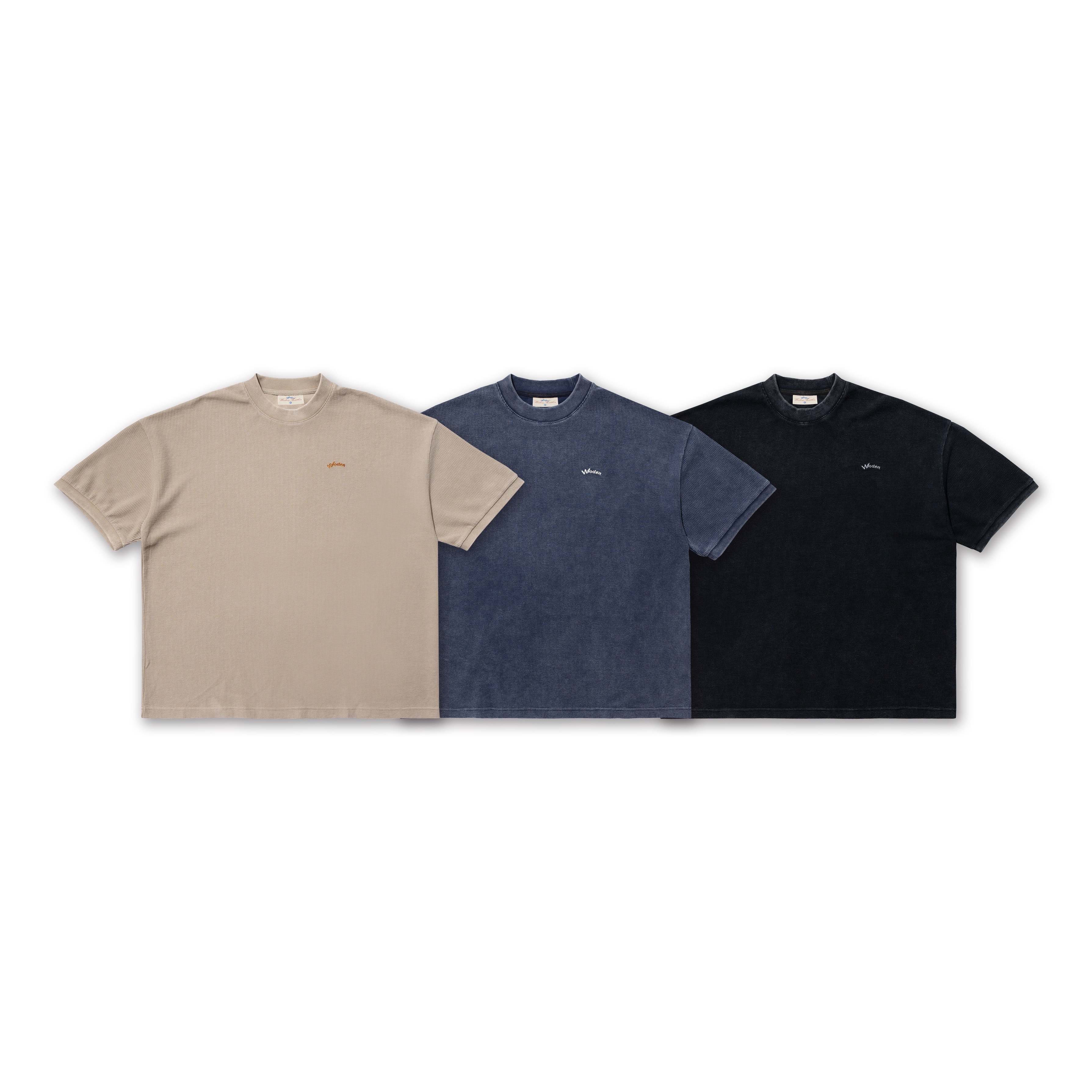 【車庫服飾】WODEN Wash Waffle Tee
