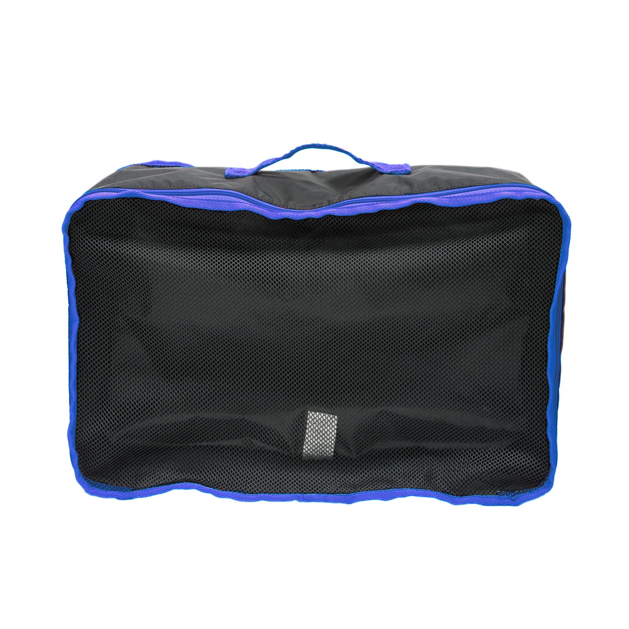 LARGE PACKING CUBE (RECYCLED BLACK W/BLUE)