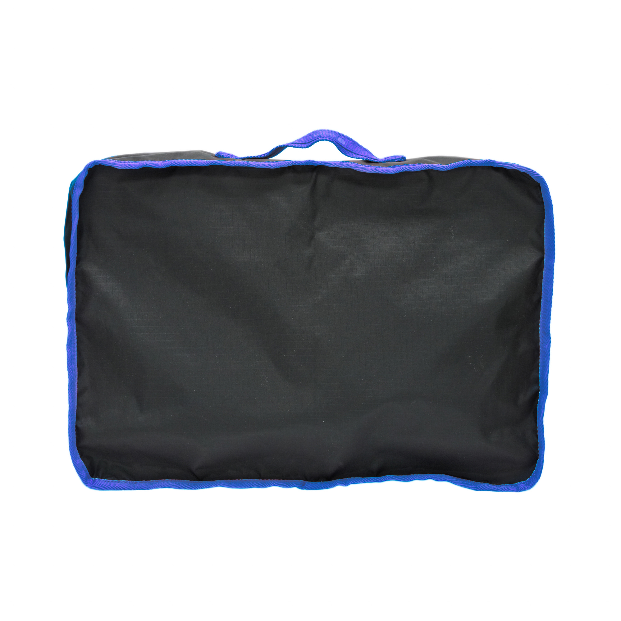 LARGE PACKING CUBE (RECYCLED BLACK W/BLUE)