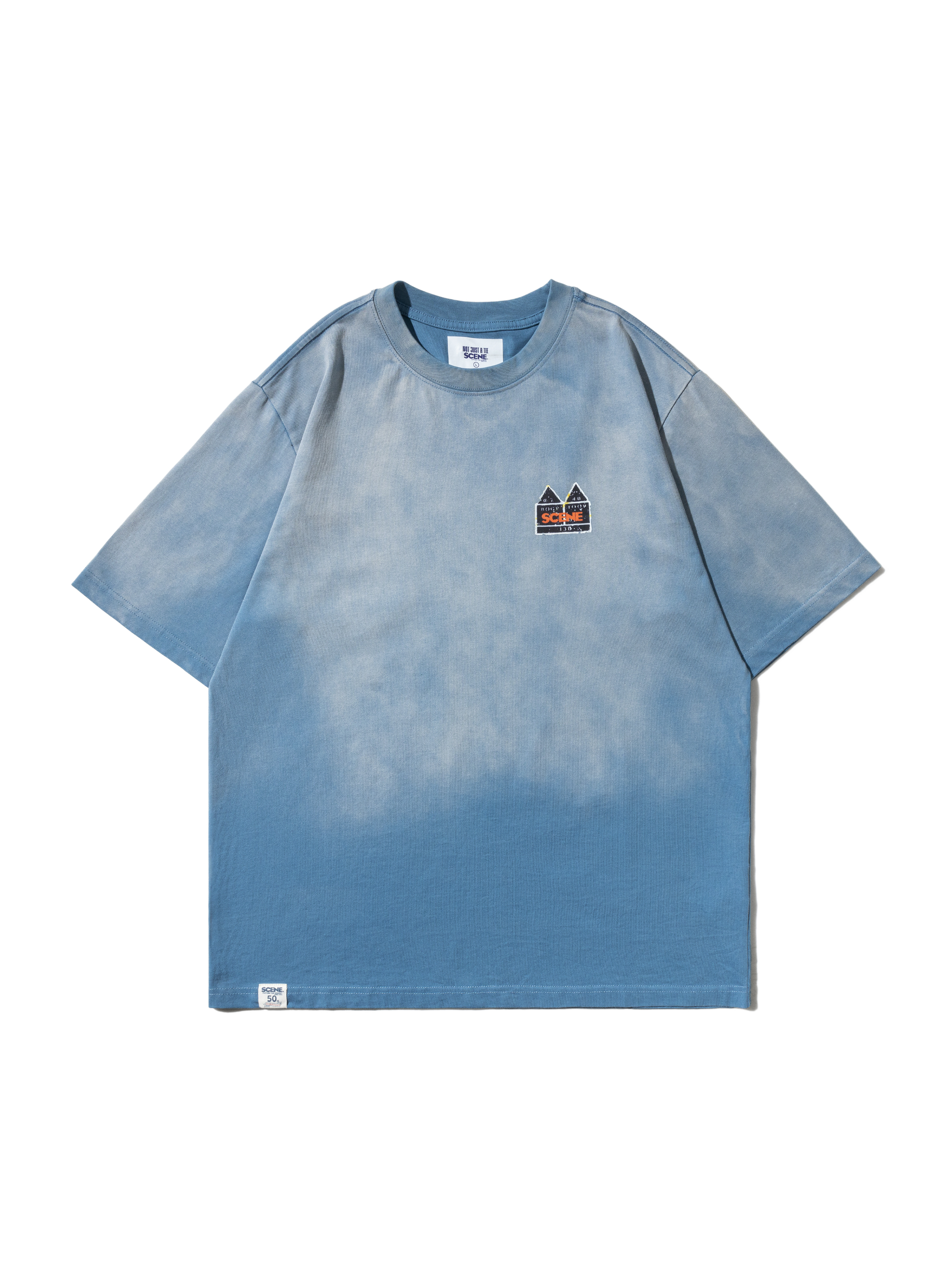 SCENE JACKSON WASHED TEE // BLU_PNK