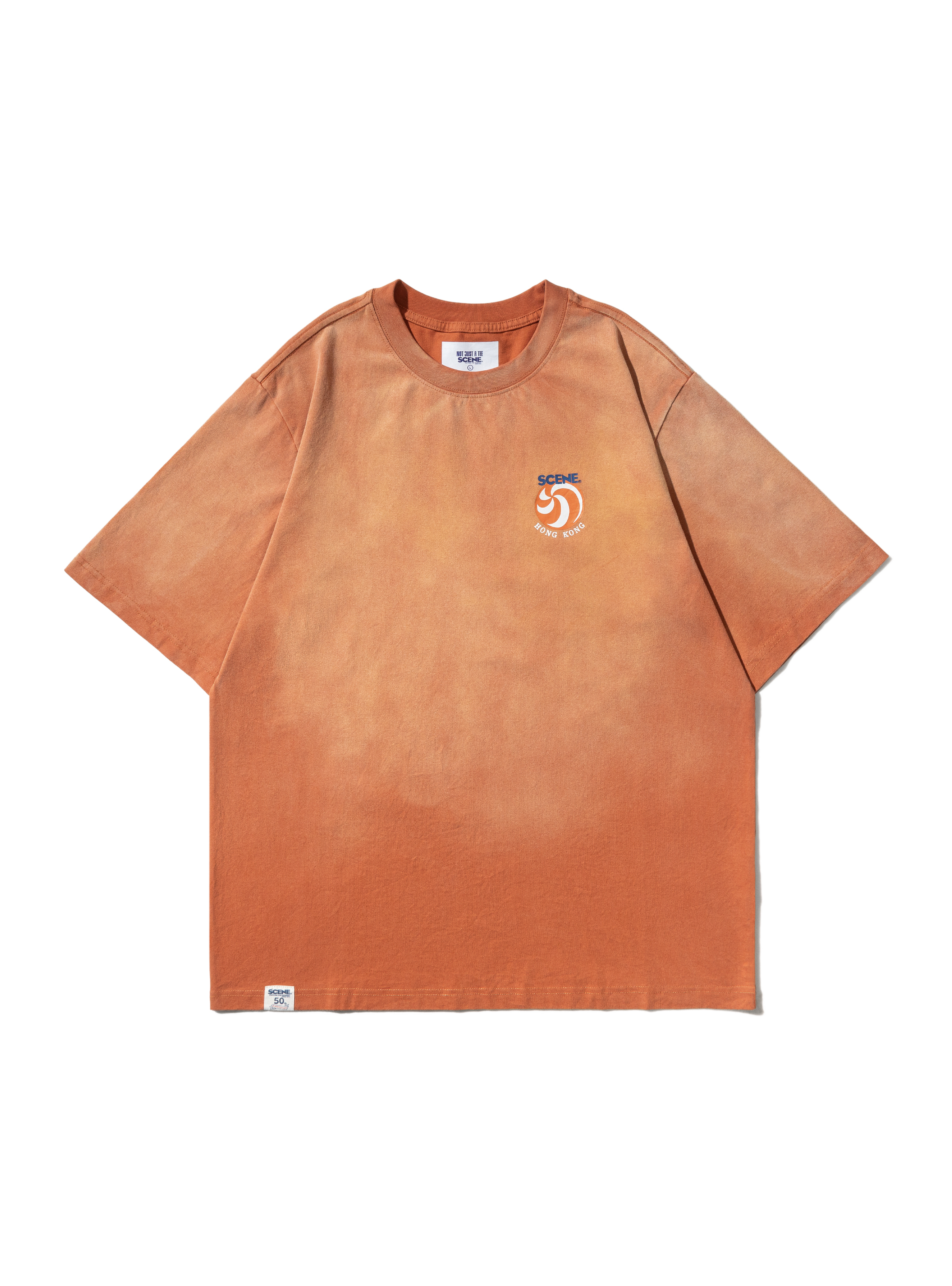 SCENE FESTIVAL WASHED TEE // ORG_WHT