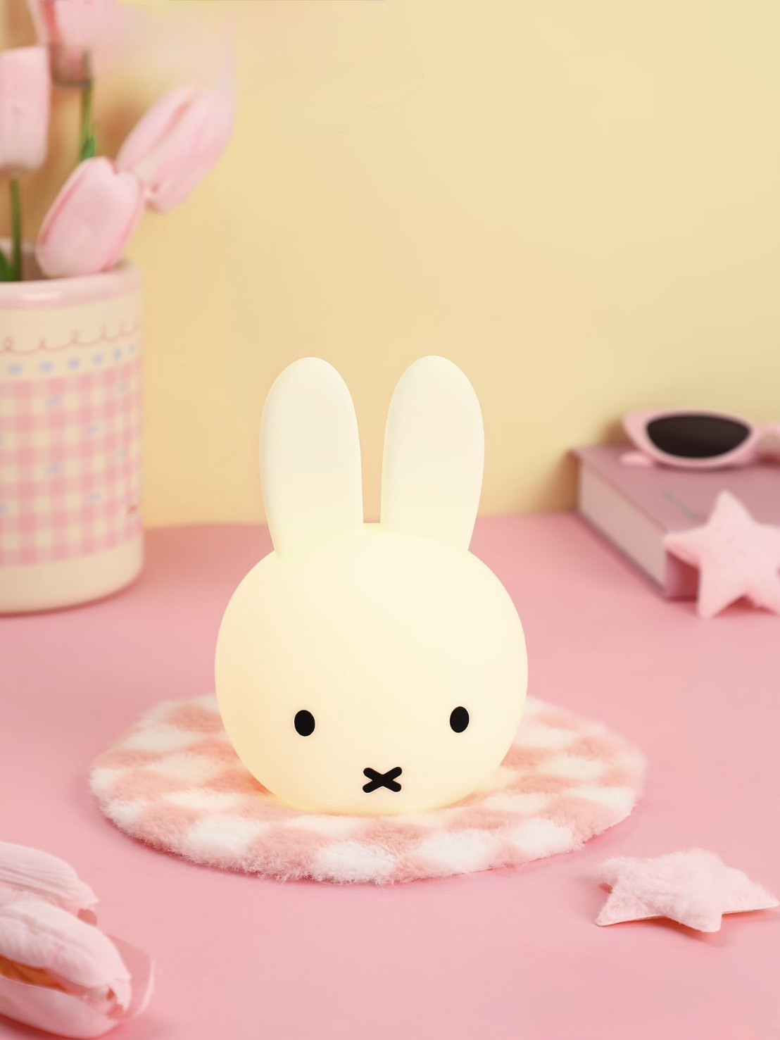 正版授權 MIFFY 米菲 大頭小夜燈 拍拍燈